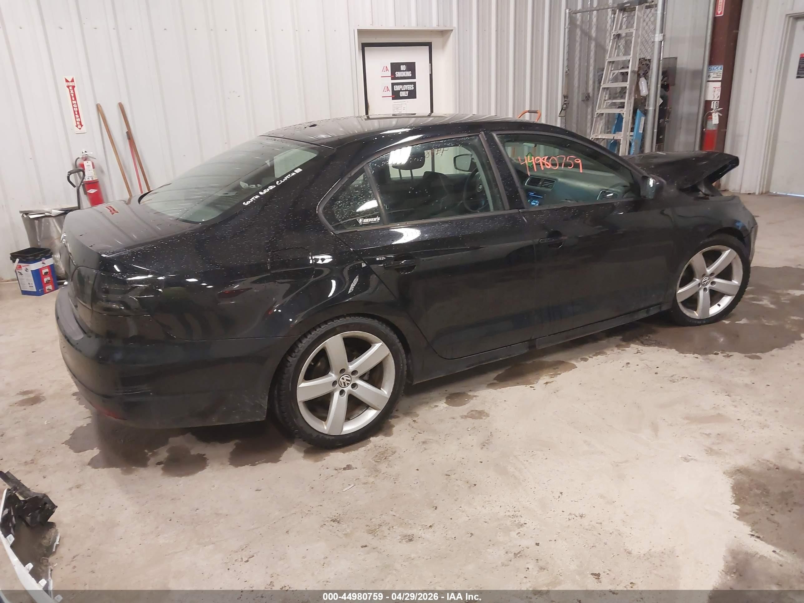 2014 Volkswagen Jetta 2.0l S Черный vin: 3VW1K7AJ8EM391561