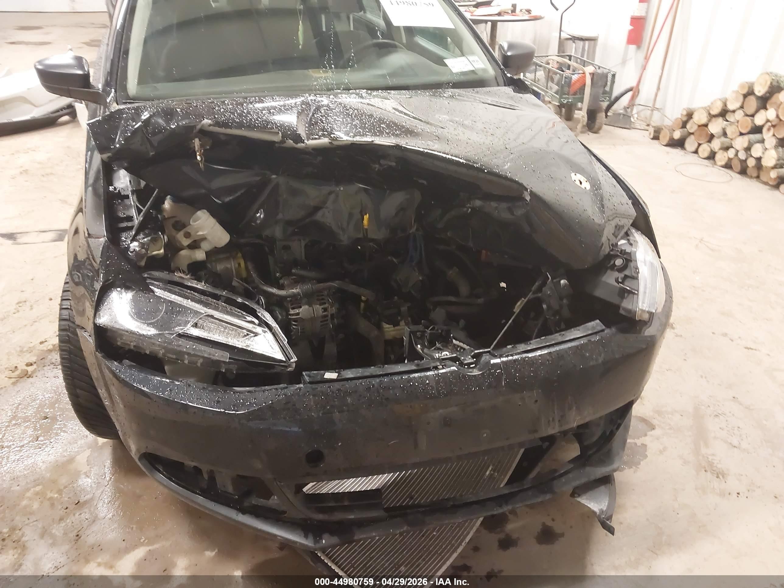 2014 Volkswagen Jetta 2.0l S Черный vin: 3VW1K7AJ8EM391561