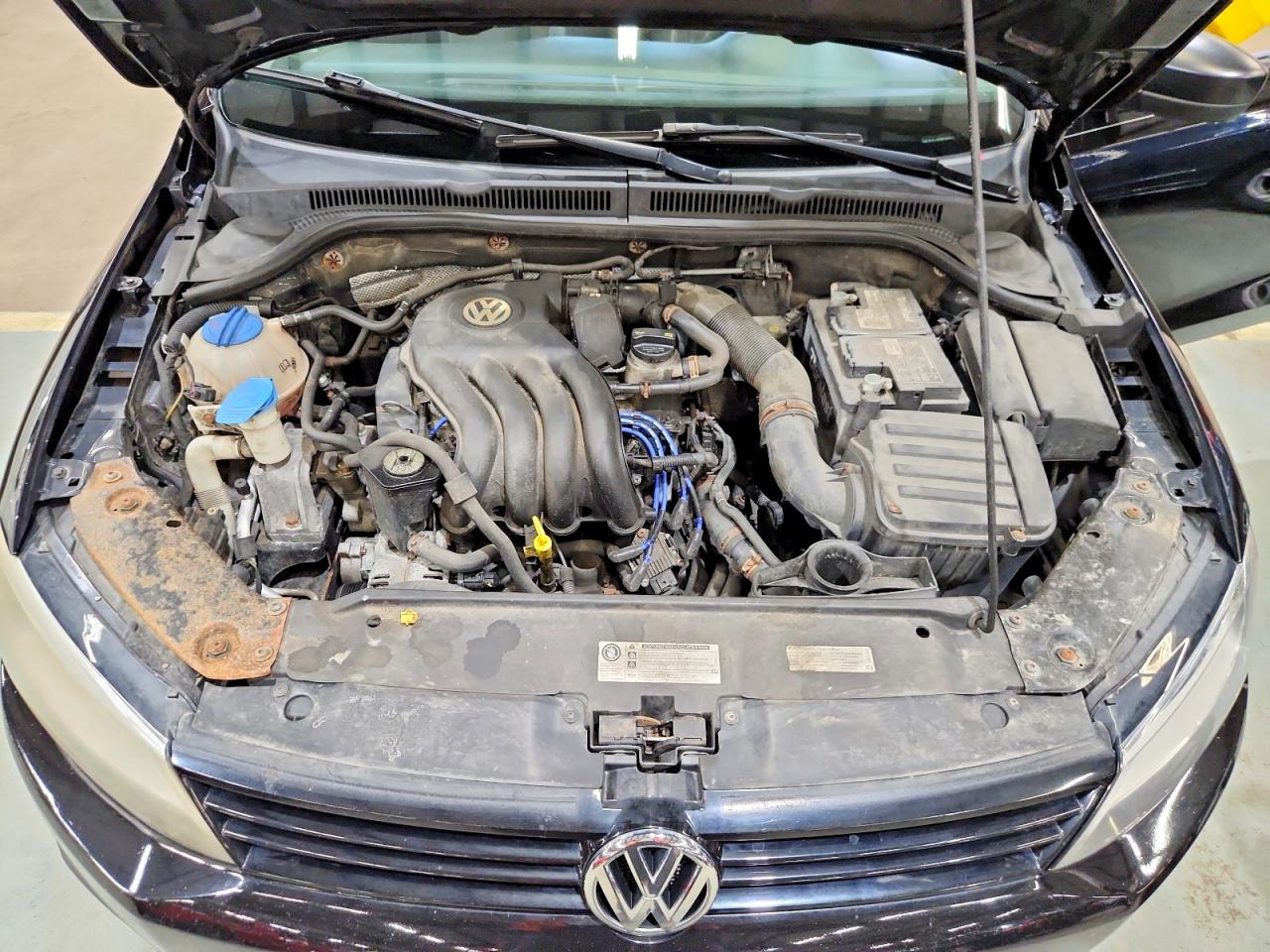 2014 Volkswagen Jetta Base Black vin: 3VW1K7AJ9EM439570