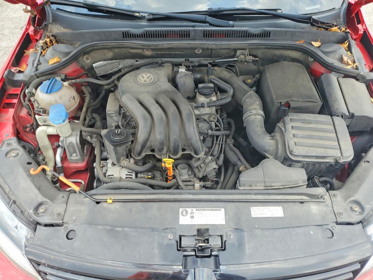 2014 Volkswagen Jetta Base Красный vin: 3VW1K7AJ9EM444266