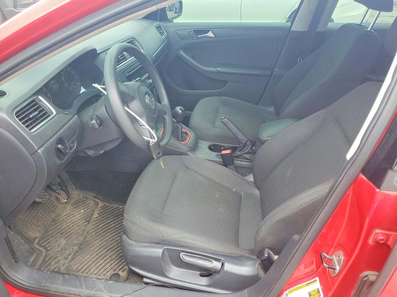 2014 Volkswagen Jetta Base Красный vin: 3VW1K7AJ9EM444266