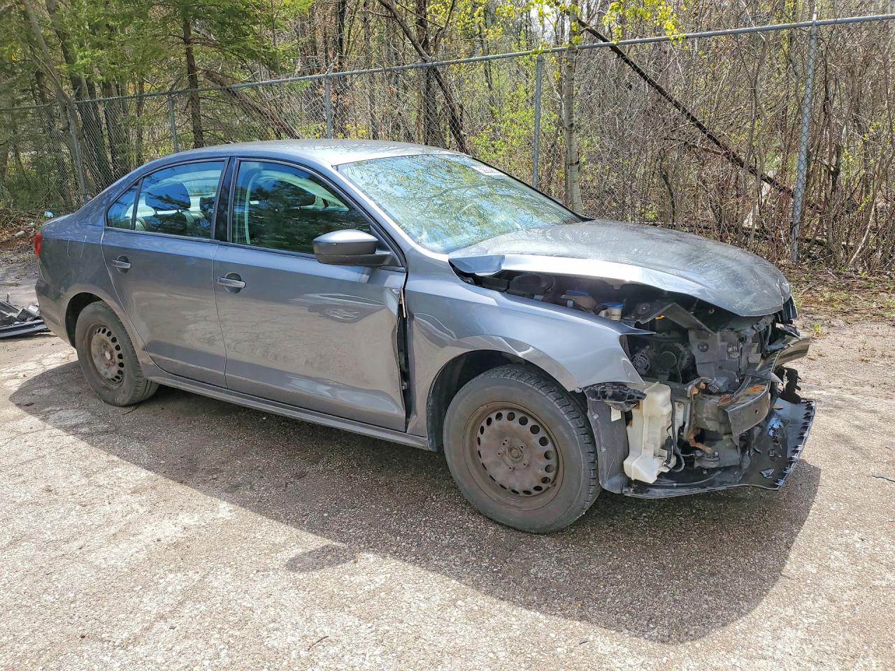 2015 Volkswagen Jetta Base Серый vin: 3VW1K7AJ9FM220710