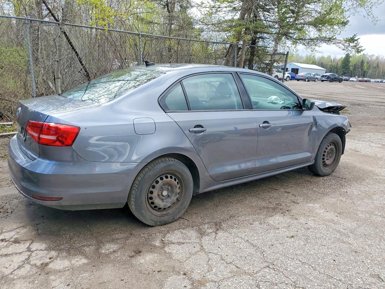2015 Volkswagen Jetta Base Серый vin: 3VW1K7AJ9FM220710