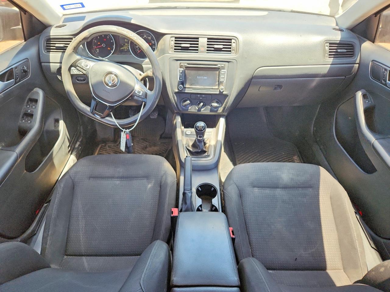 2015 Volkswagen Jetta Base Черный vin: 3VW1K7AJ9FM226460