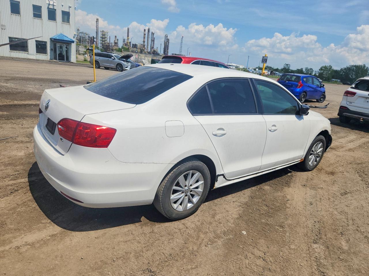 2012 Volkswagen Jetta Base White vin: 3VW1K7AJXCM364598