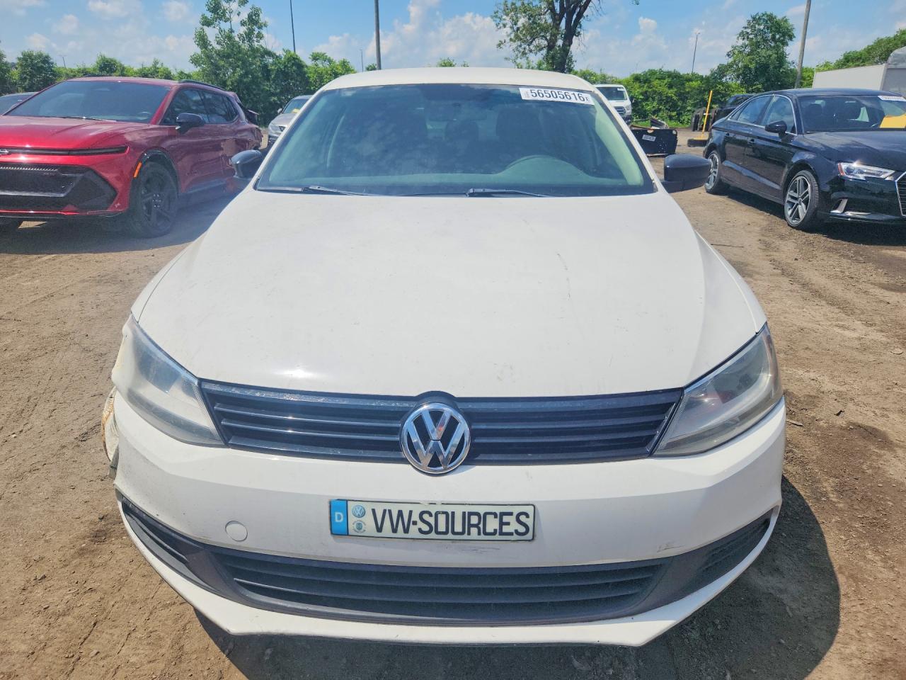 2012 Volkswagen Jetta Base White vin: 3VW1K7AJXCM364598