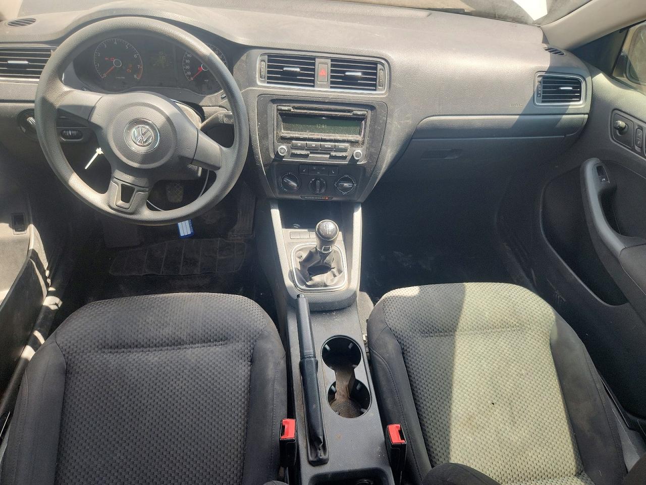 2012 Volkswagen Jetta Base White vin: 3VW1K7AJXCM364598