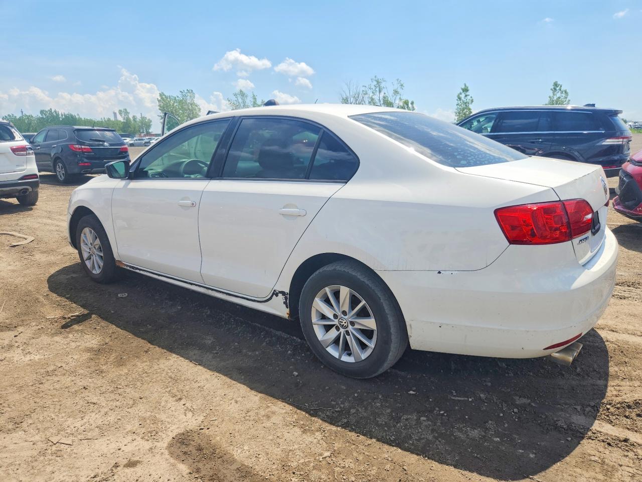 2012 Volkswagen Jetta Base White vin: 3VW1K7AJXCM364598