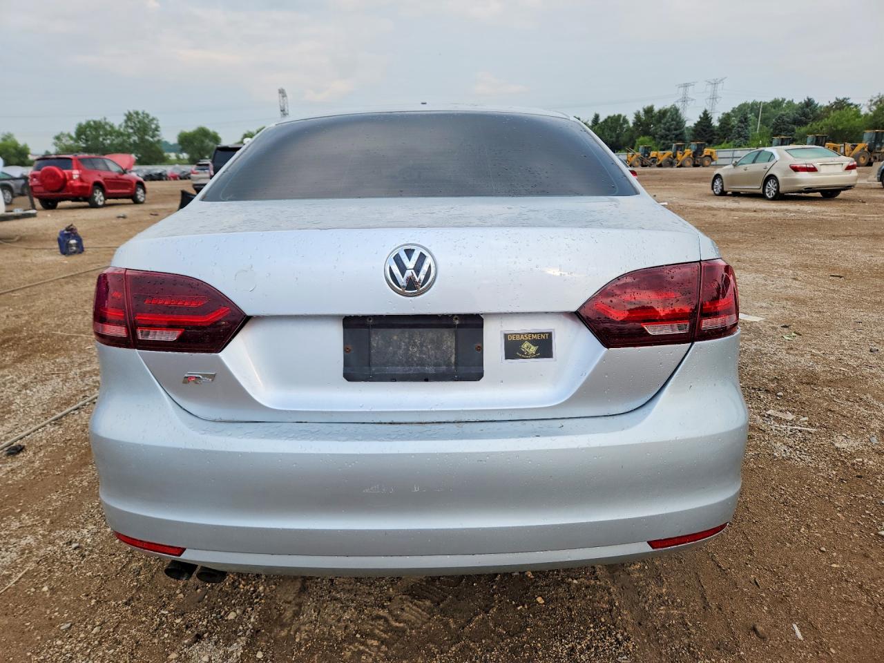 2012 Volkswagen Jetta Base Серебряный vin: 3VW1K7AJXCM390277