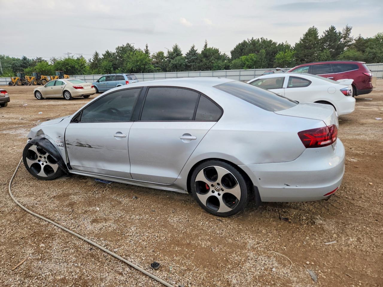 2012 Volkswagen Jetta Base Серебряный vin: 3VW1K7AJXCM390277