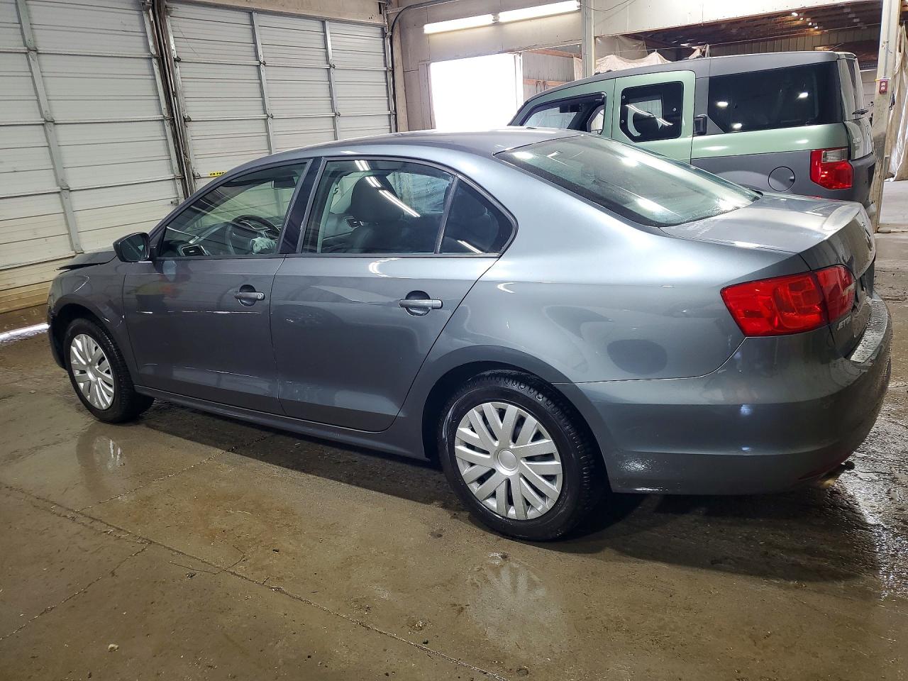 2012 Volkswagen Jetta Base Gray vin: 3VW1K7AJXCM394362
