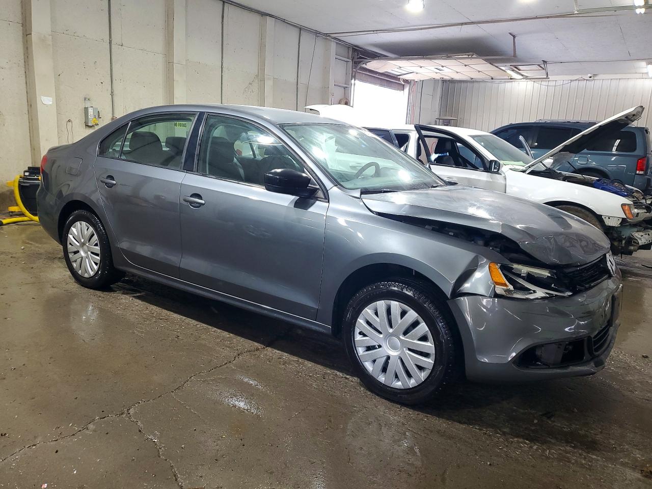 2012 Volkswagen Jetta Base Gray vin: 3VW1K7AJXCM394362