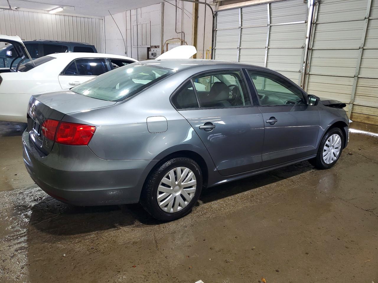 2012 Volkswagen Jetta Base Gray vin: 3VW1K7AJXCM394362