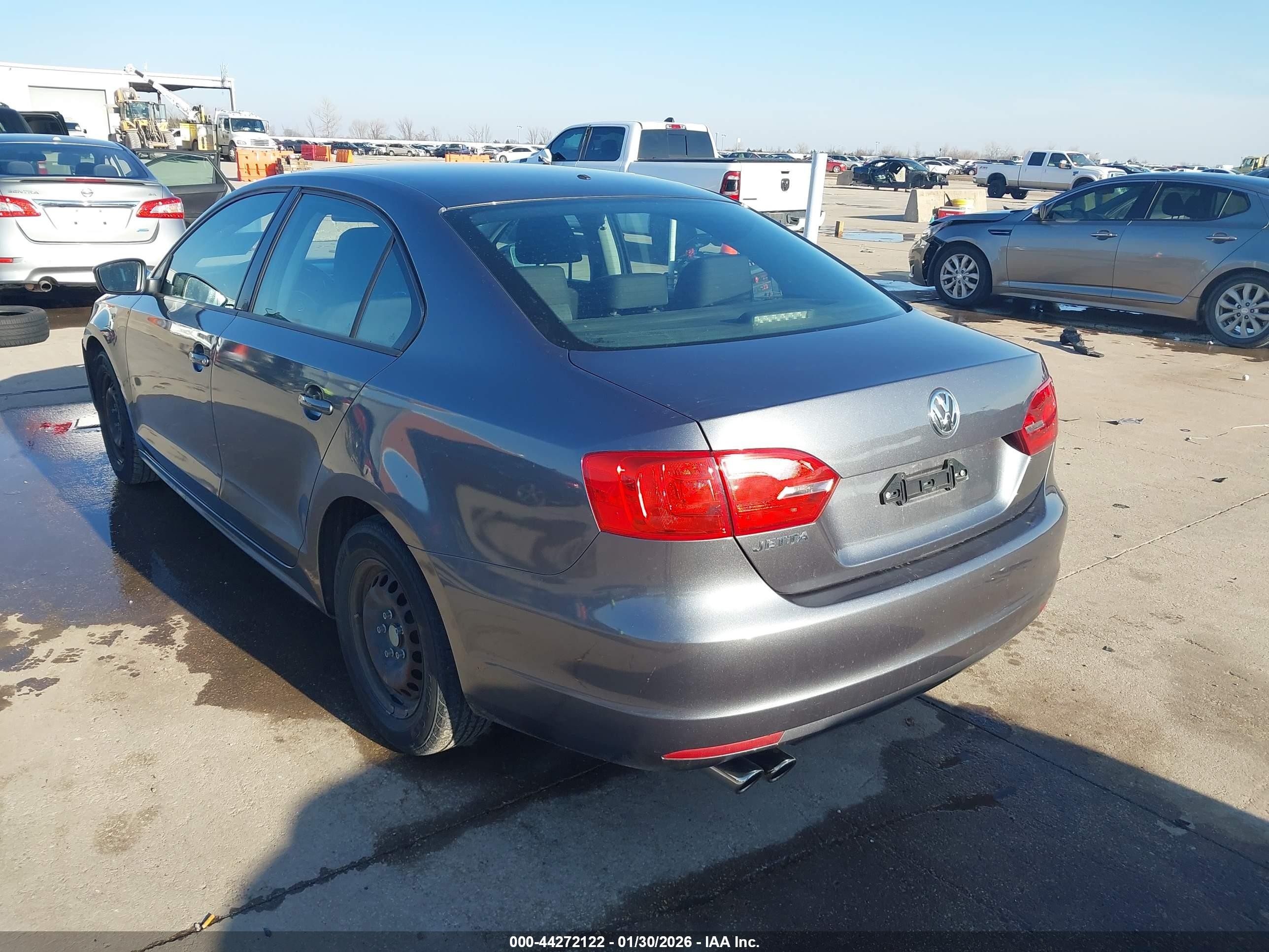 2013 Volkswagen Jetta 2.0l S Gray vin: 3VW1K7AJXDM285269