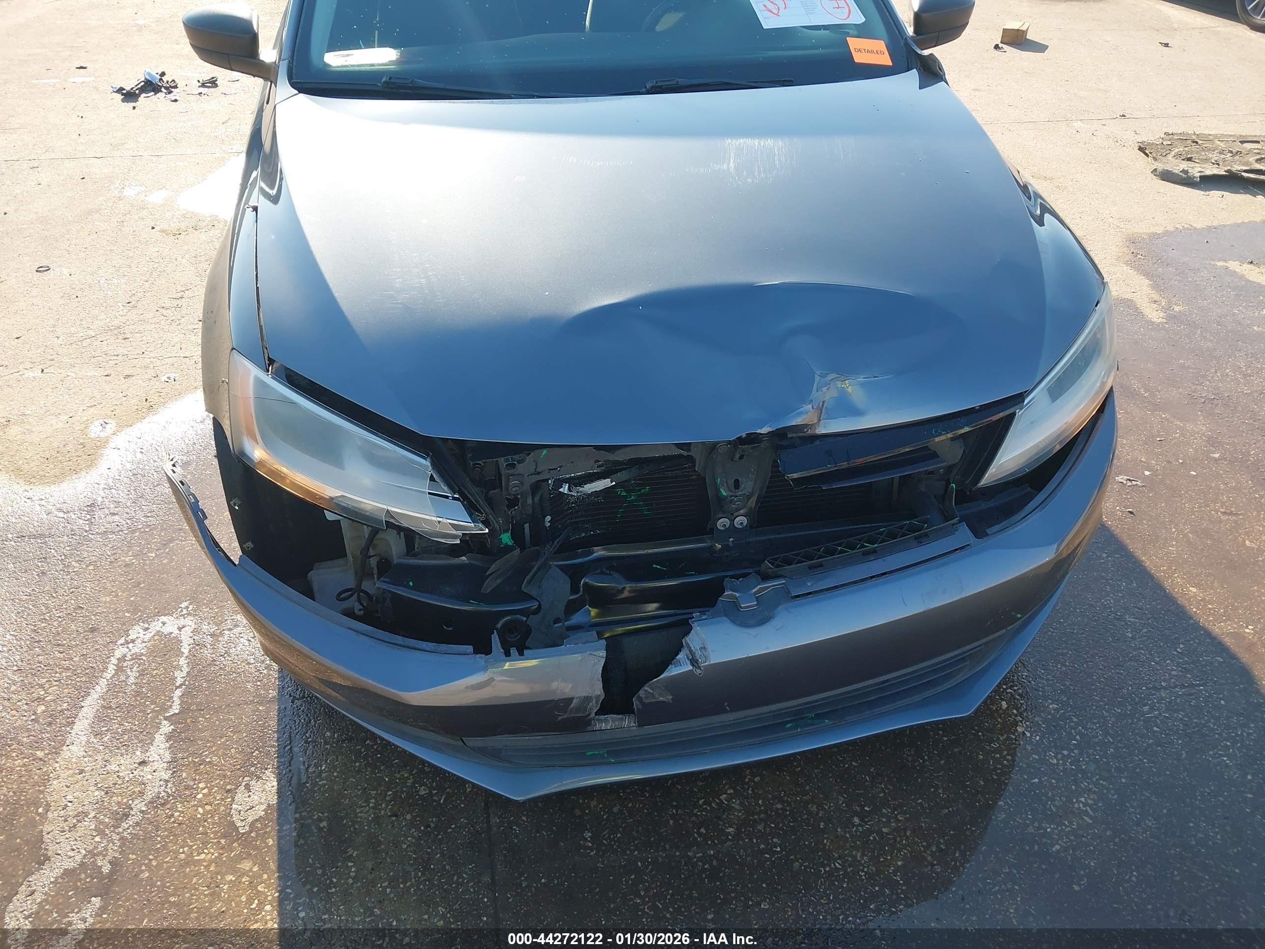 2013 Volkswagen Jetta 2.0l S Gray vin: 3VW1K7AJXDM285269