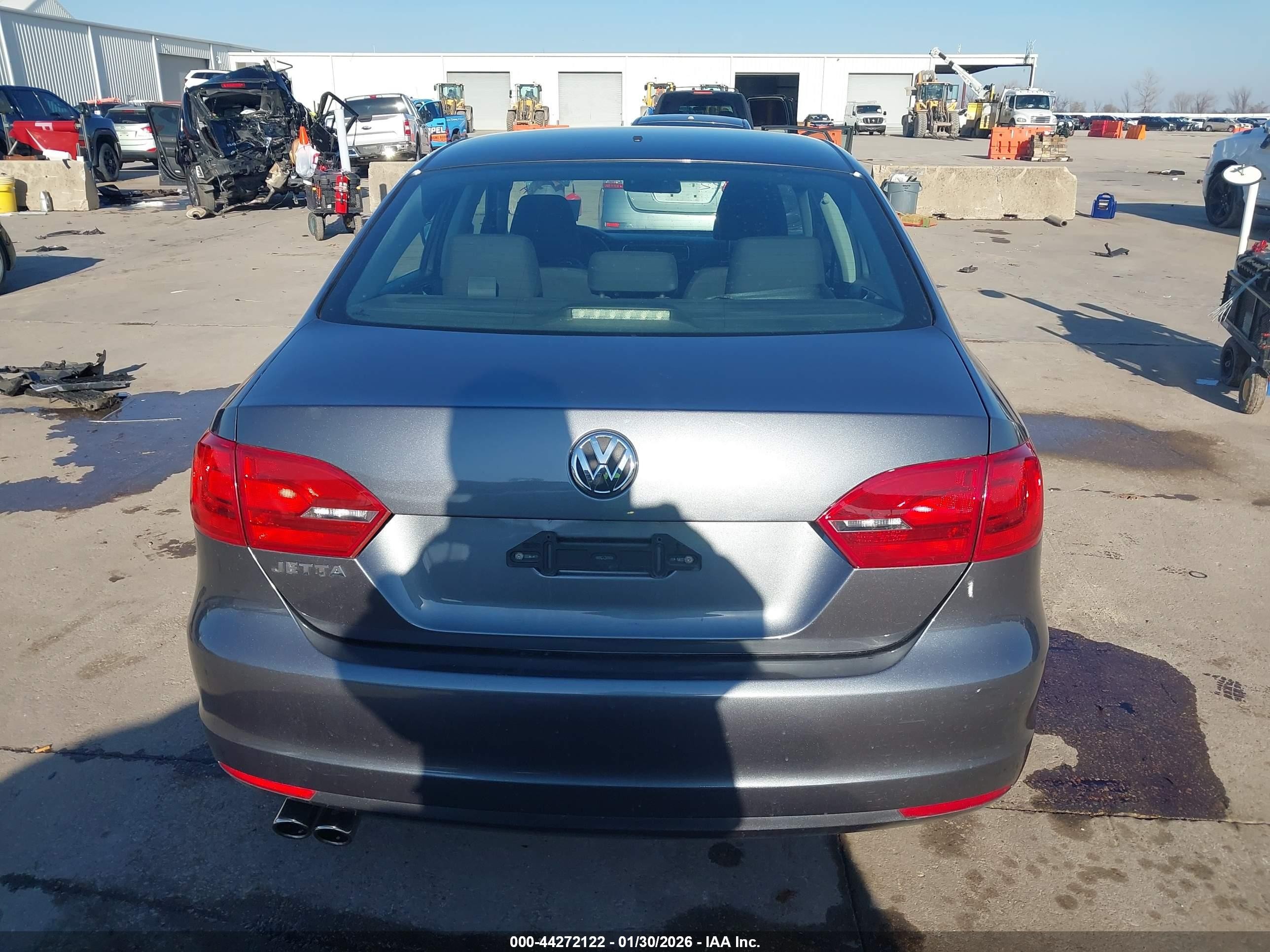 2013 Volkswagen Jetta 2.0l S Gray vin: 3VW1K7AJXDM285269