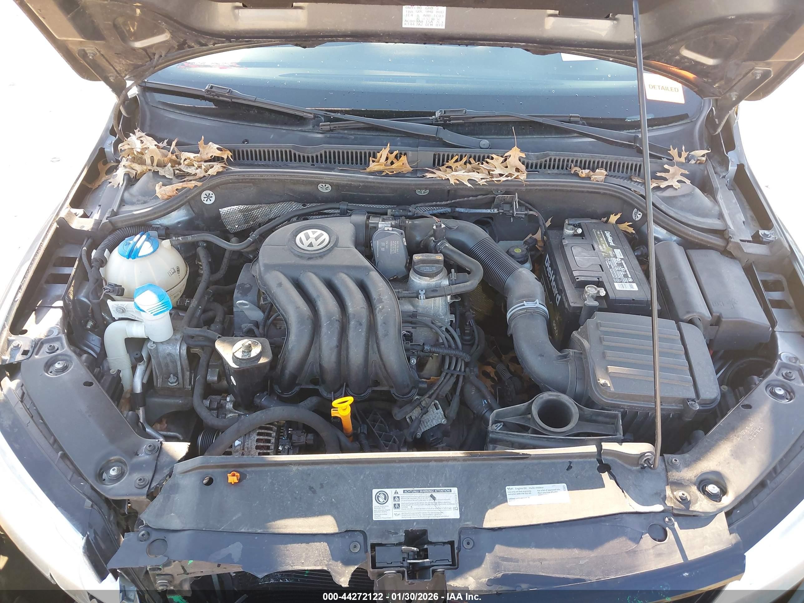 2013 Volkswagen Jetta 2.0l S Gray vin: 3VW1K7AJXDM285269
