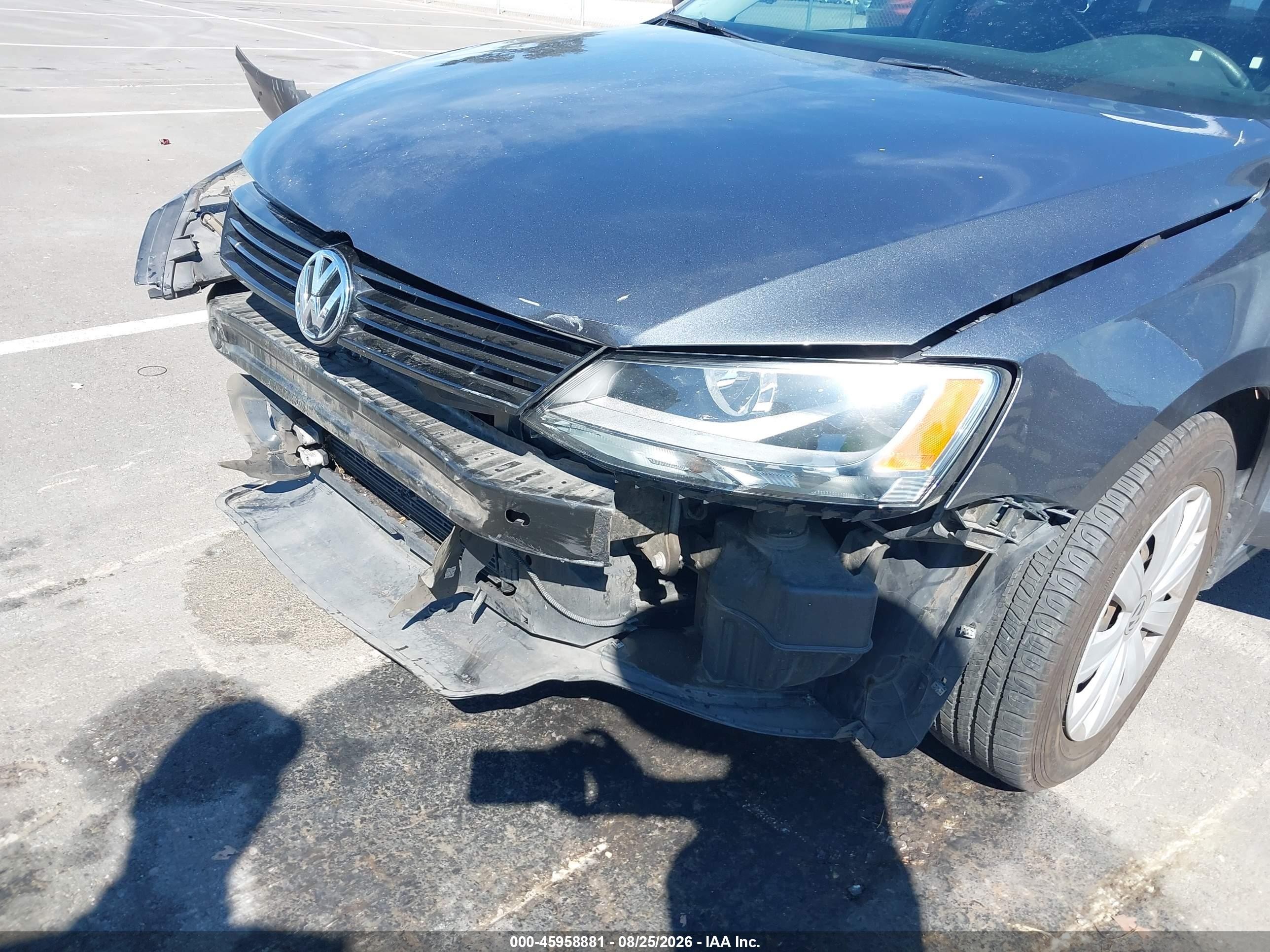 2013 Volkswagen Jetta 2.0l S Gray vin: 3VW1K7AJXDM287958