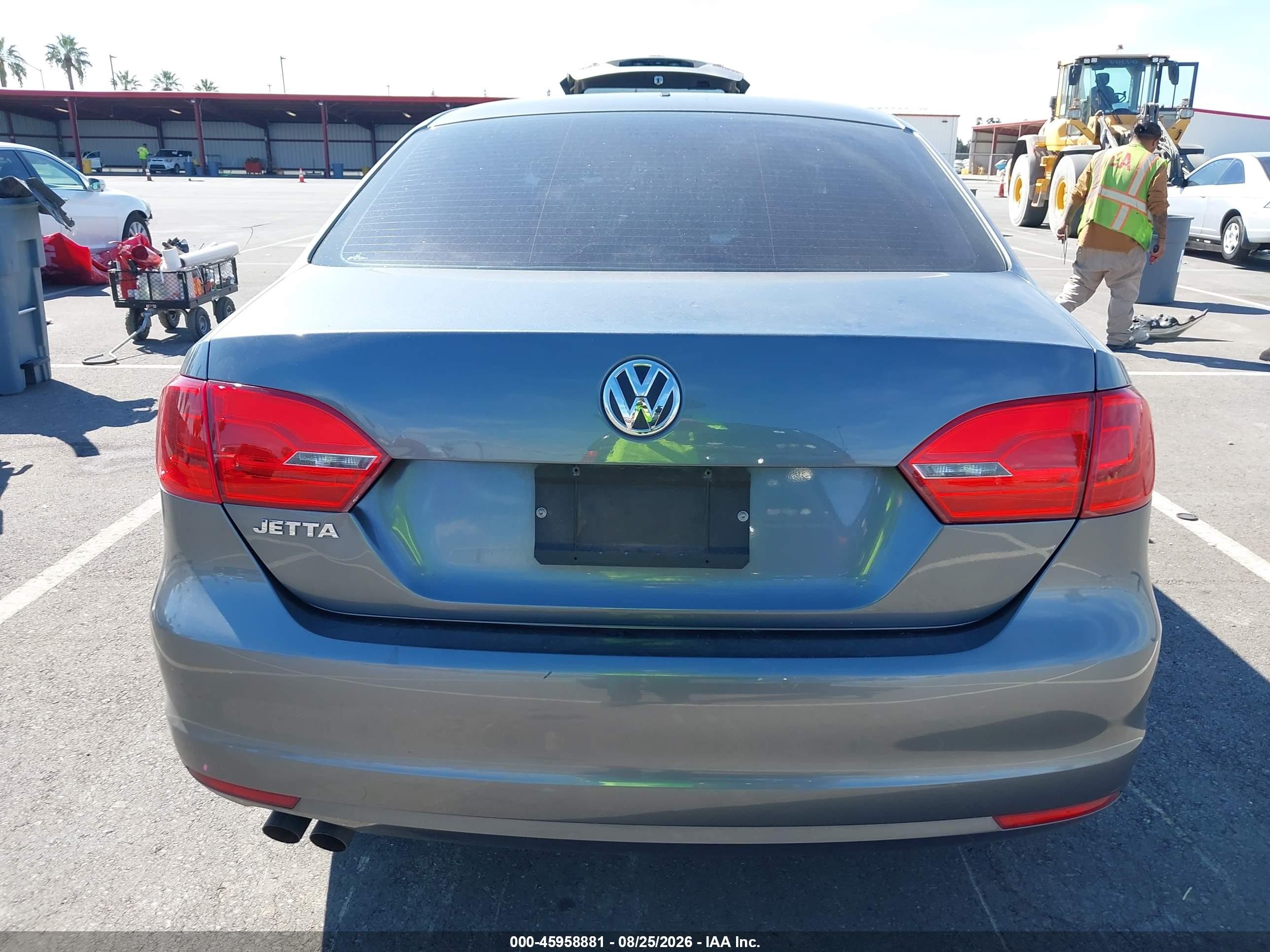 2013 Volkswagen Jetta 2.0l S Gray vin: 3VW1K7AJXDM287958