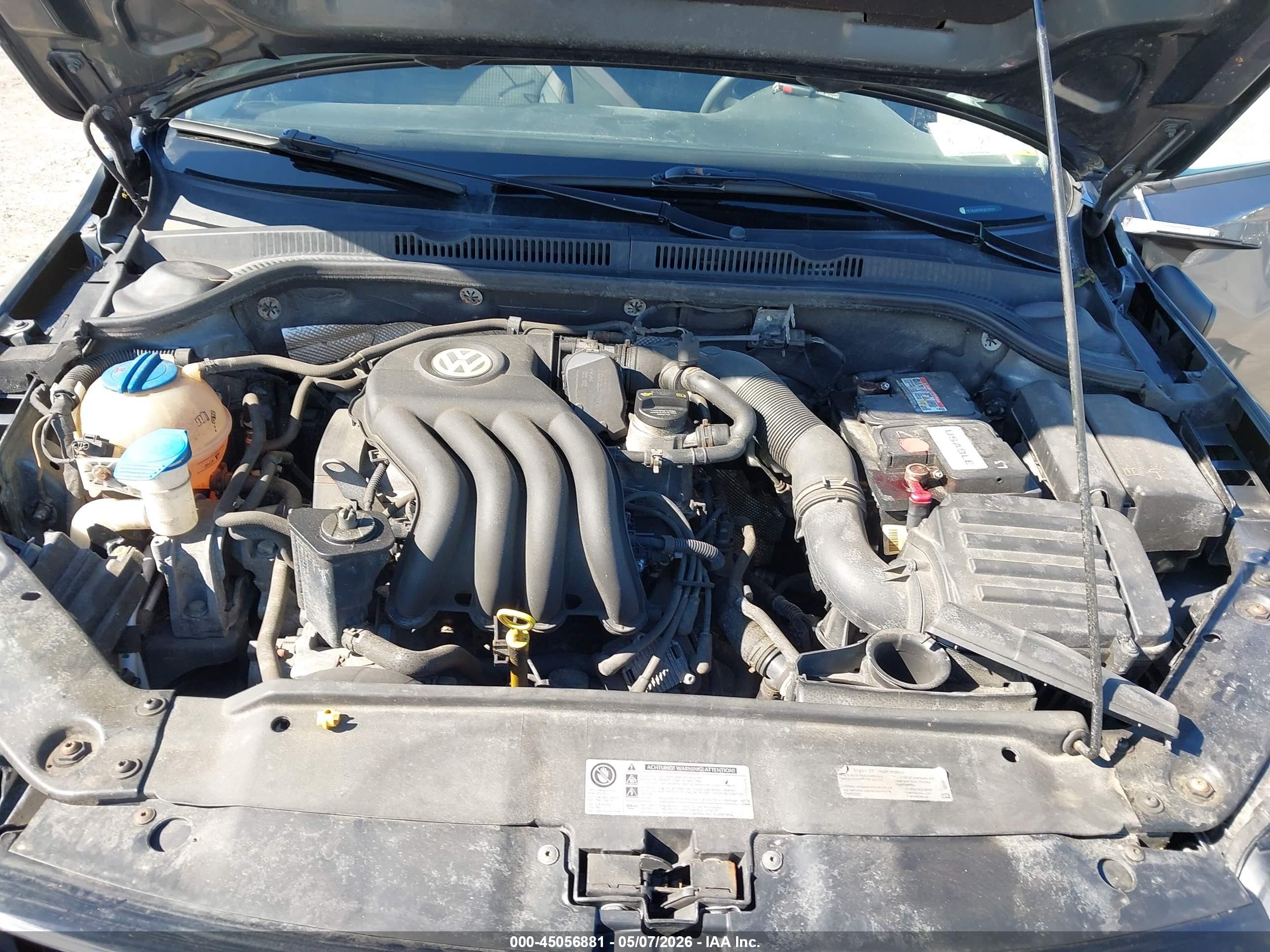 2015 Volkswagen Jetta 2.0l S Gray vin: 3VW1K7AJXFM357834