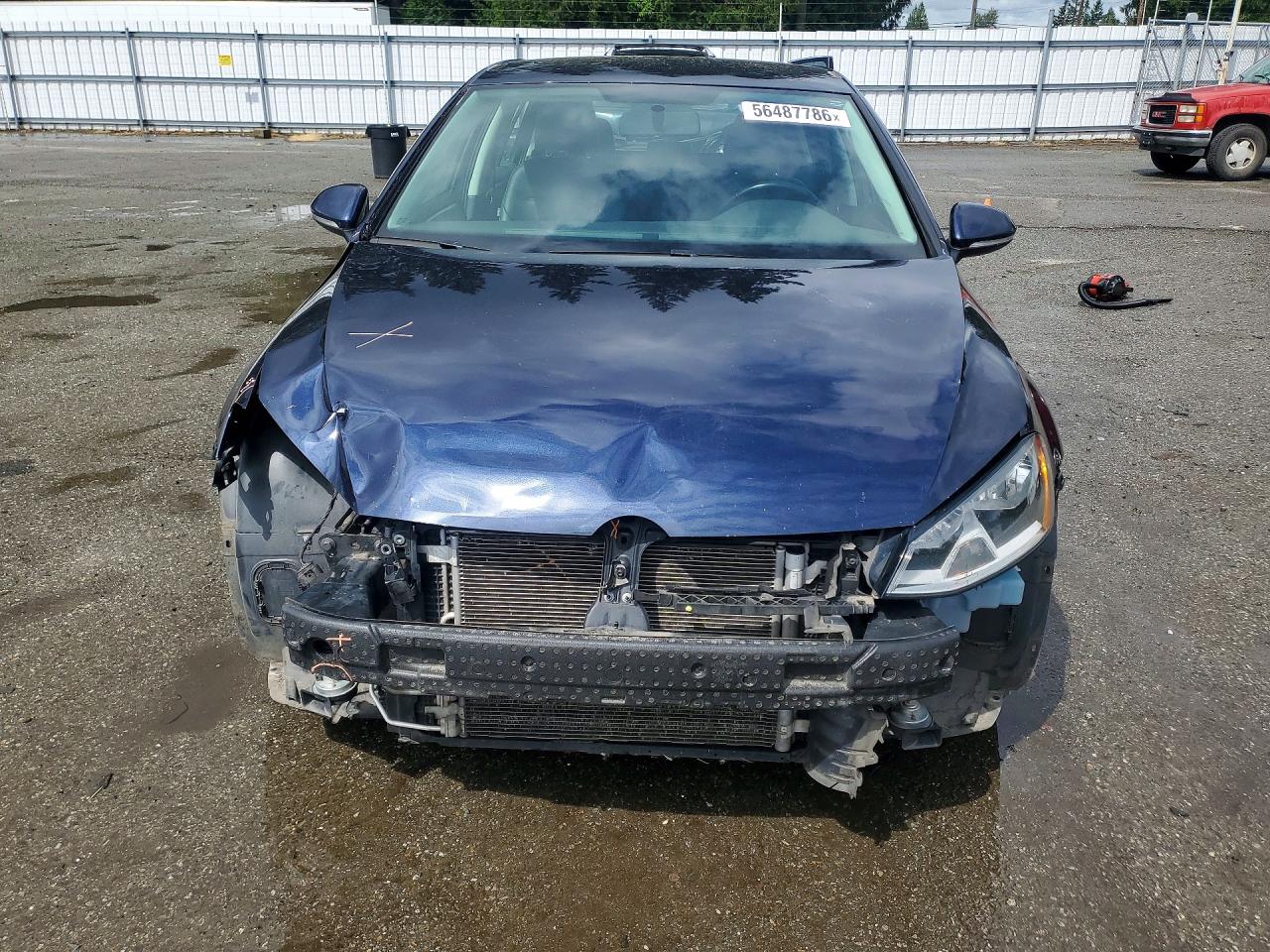2015 Volkswagen Golf Blue vin: 3VW217AU0FM024656