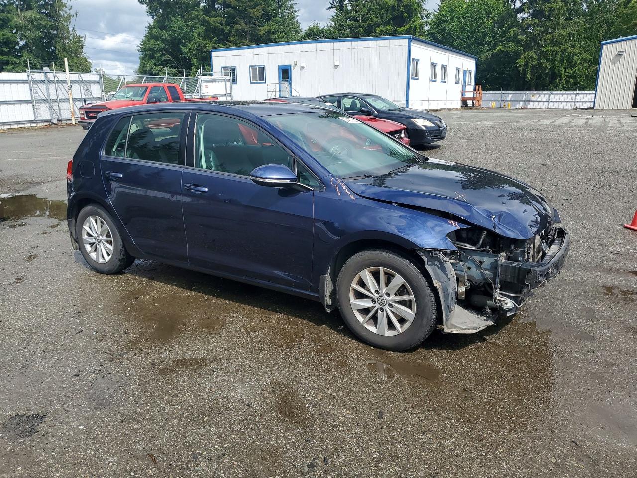 2015 Volkswagen Golf Blue vin: 3VW217AU0FM024656