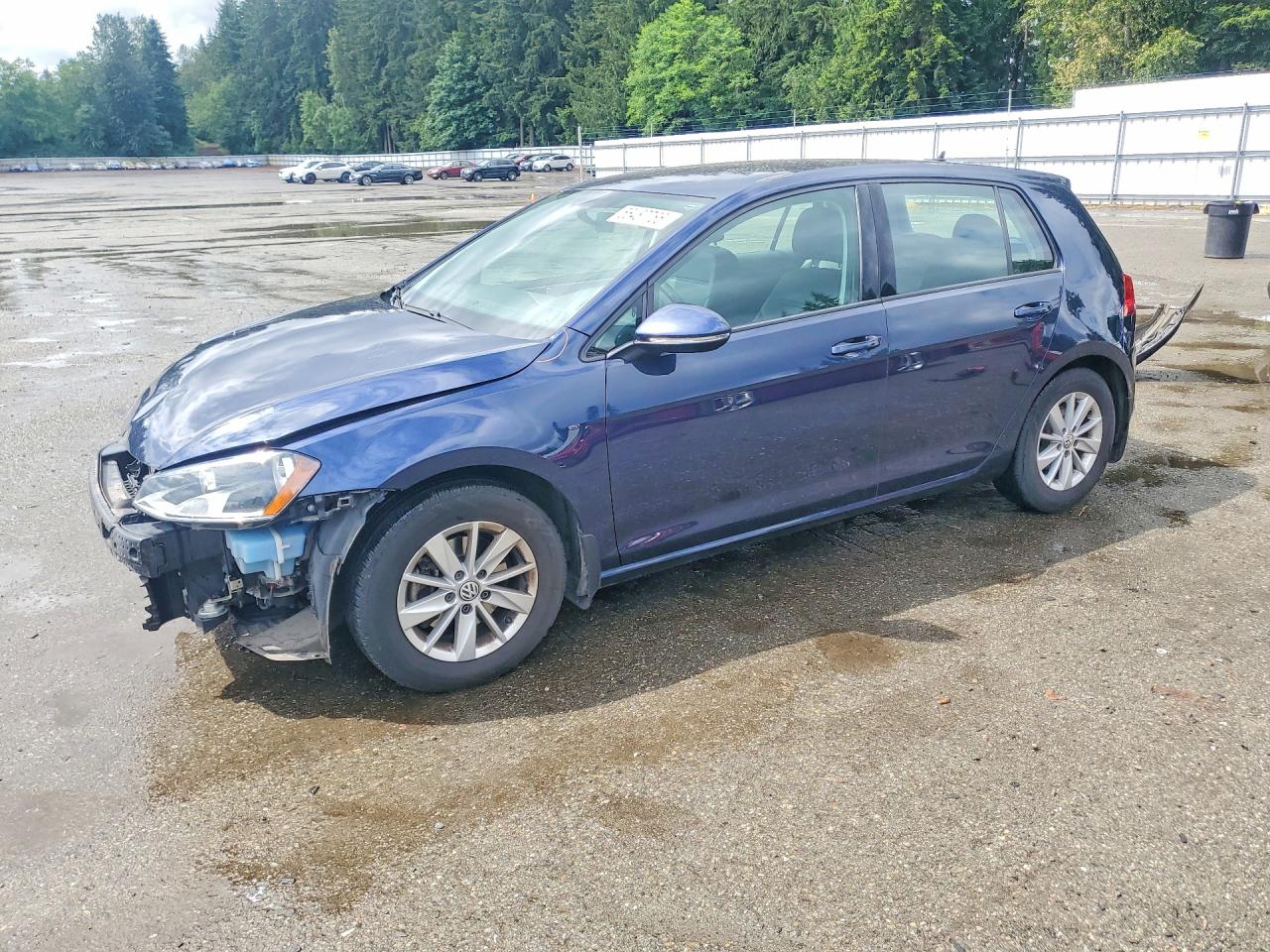 2015 Volkswagen Golf Blue vin: 3VW217AU0FM024656