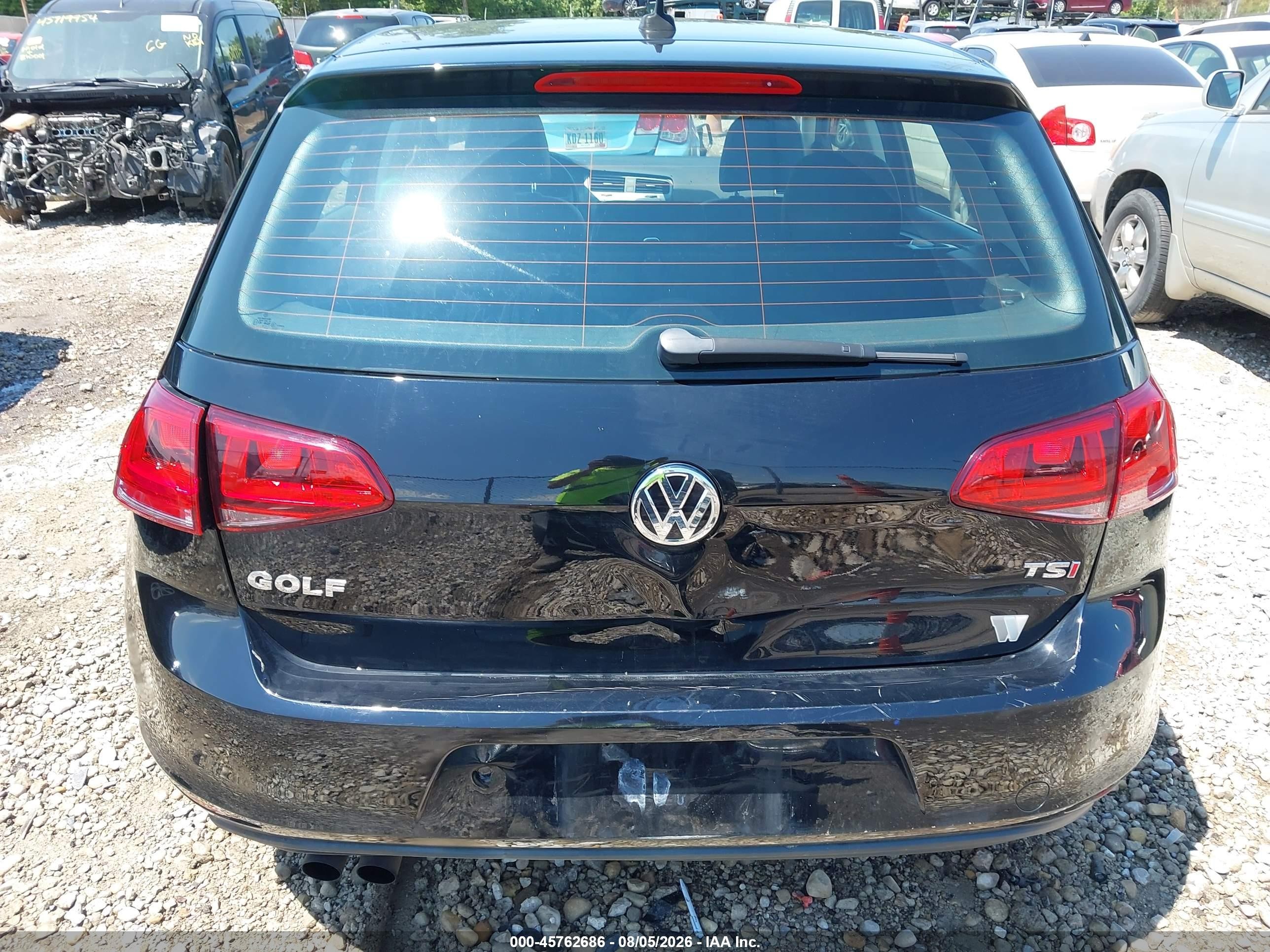 2015 Volkswagen Golf Tsi S 4-door Black vin: 3VW217AU1FM021572