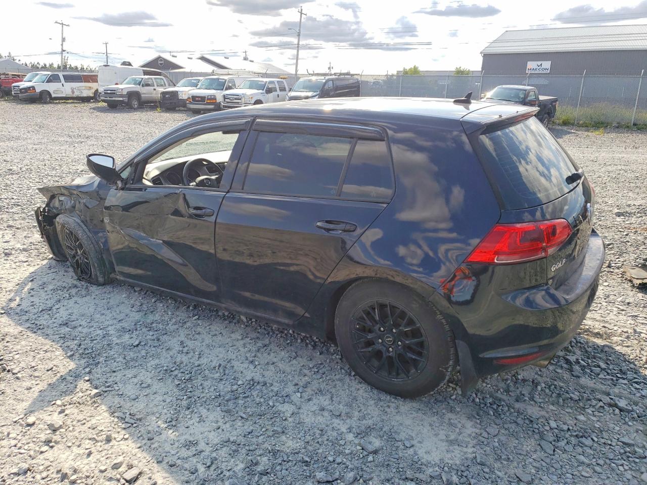 2015 Volkswagen Golf Black vin: 3VW217AU4FM074136