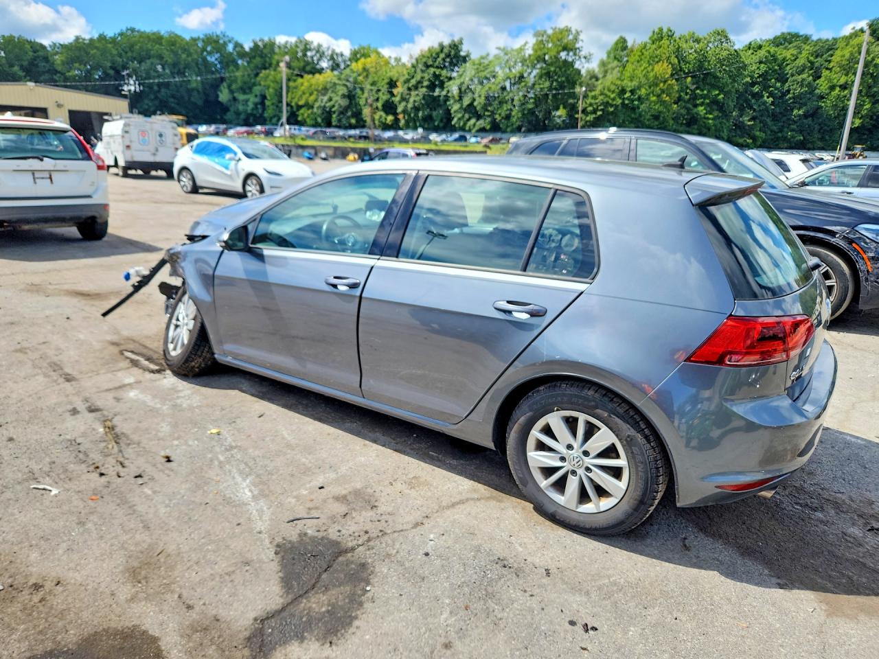 2017 Volkswagen Golf S Gray vin: 3VW217AU5HM070096