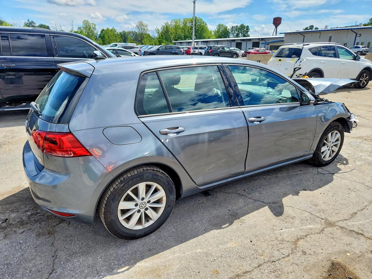 2017 Volkswagen Golf S Gray vin: 3VW217AU5HM070096