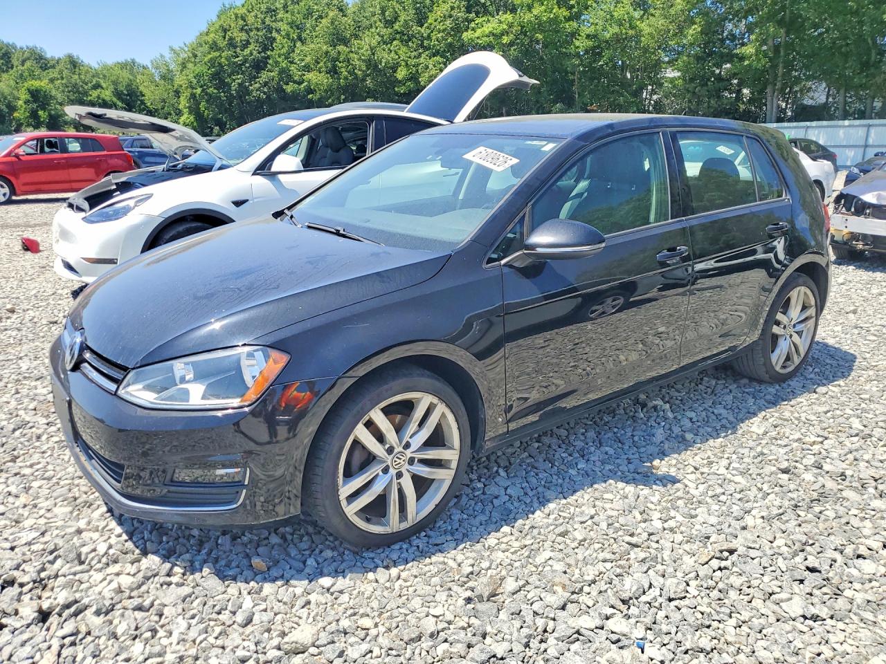 2015 Volkswagen Golf Black vin: 3VW217AU7FM092257