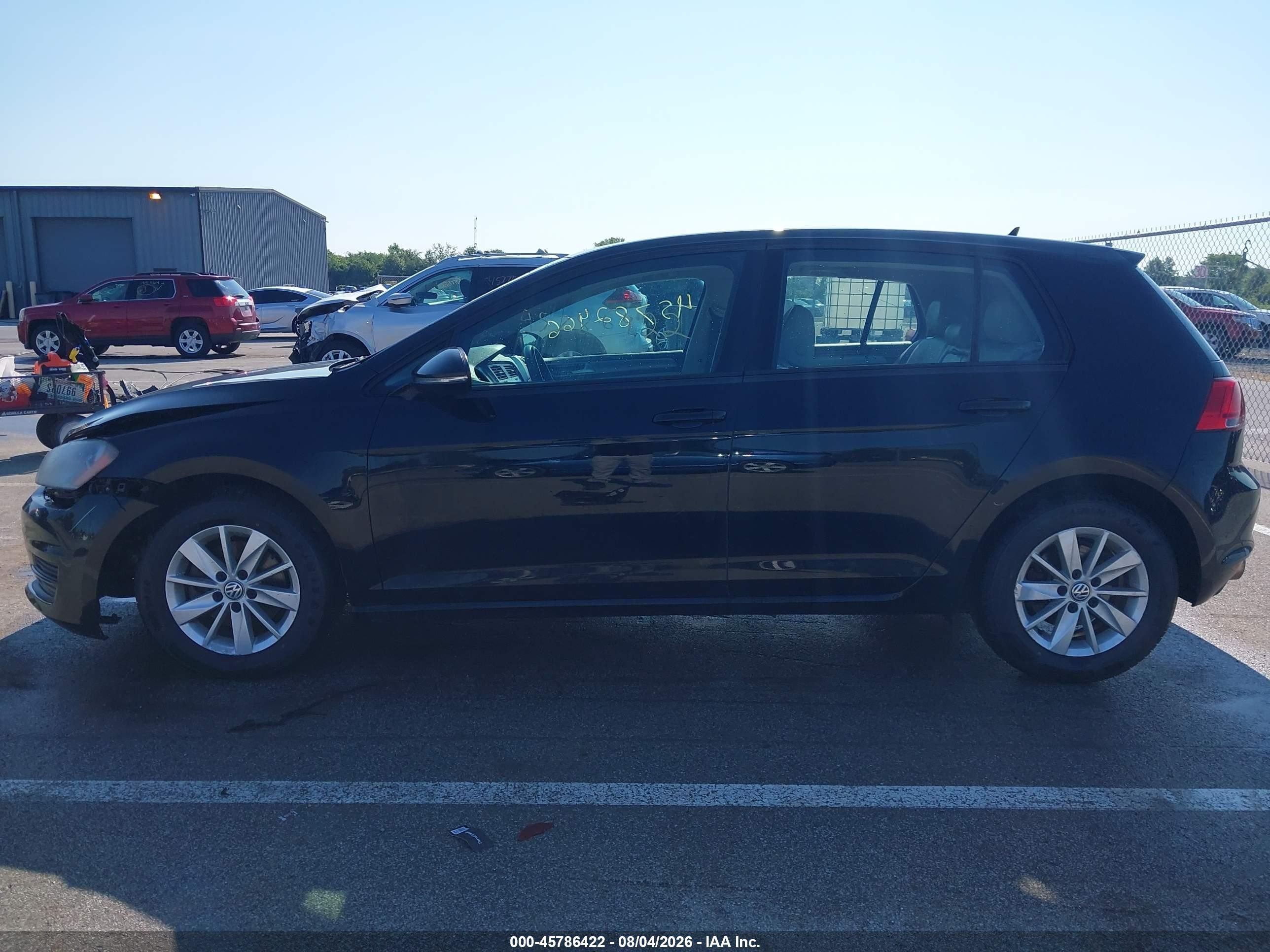 2015 Volkswagen Golf Tsi S 4-door Black vin: 3VW217AU8FM010262