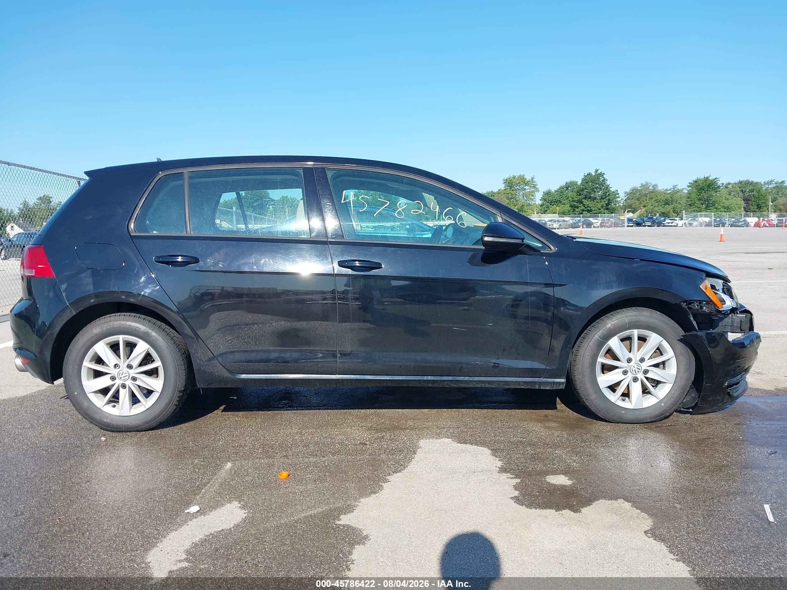 2015 Volkswagen Golf Tsi S 4-door Black vin: 3VW217AU8FM010262