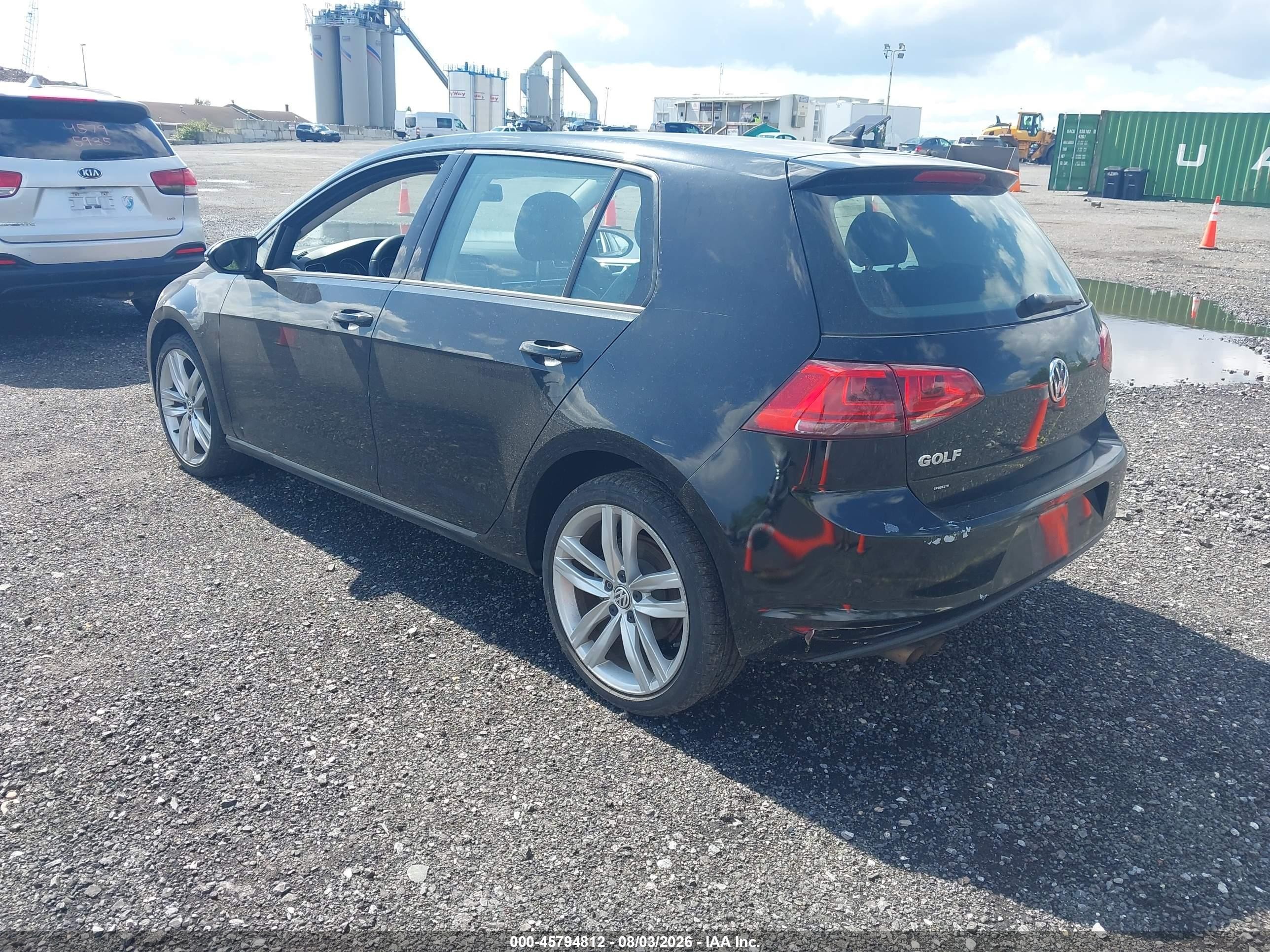2015 Volkswagen Golf Tsi Sel 4-door Black vin: 3VW217AU8FM013100
