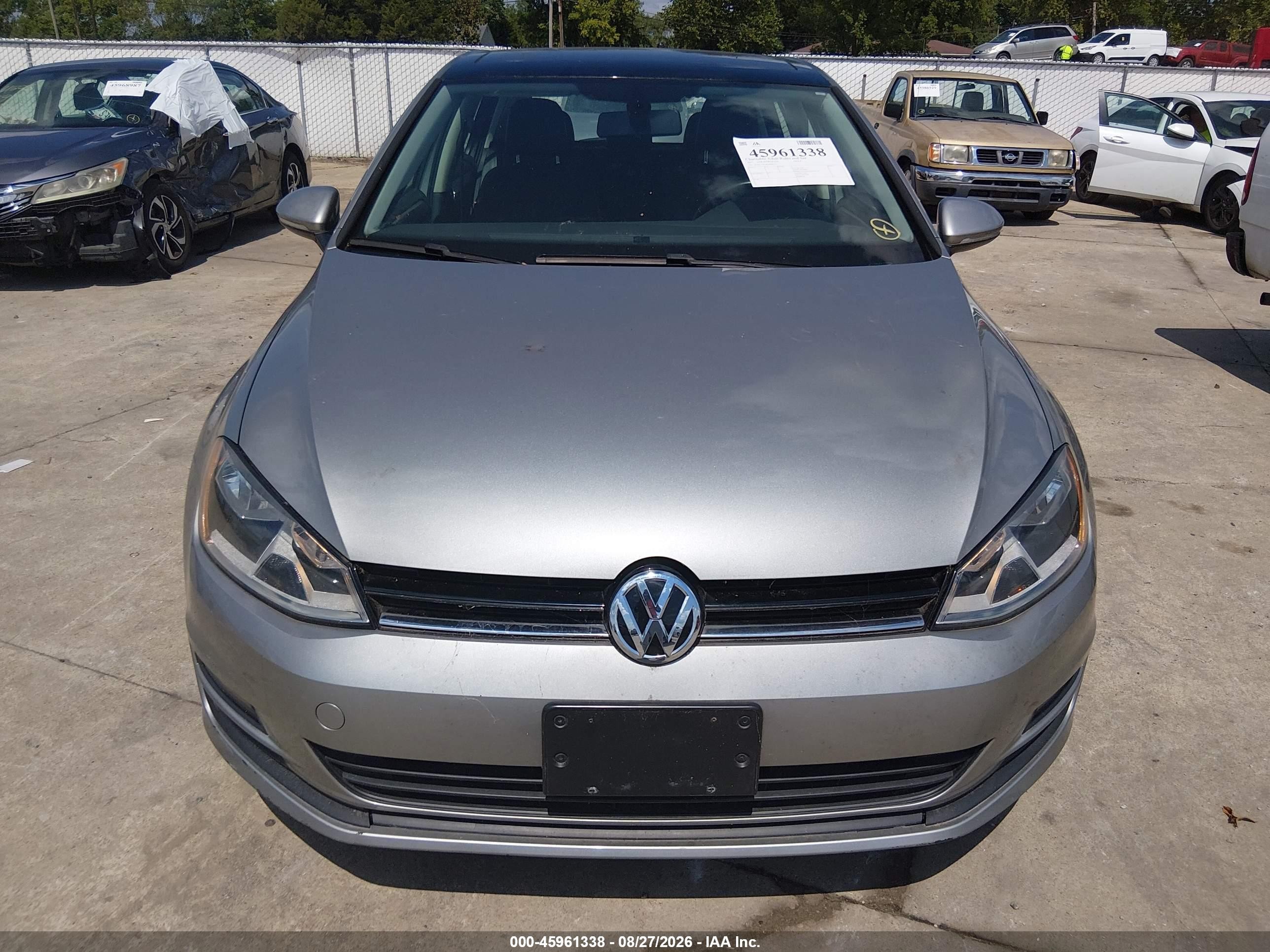 2015 Volkswagen Golf Tsi Se 4-door Gray vin: 3VW217AU8FM069277