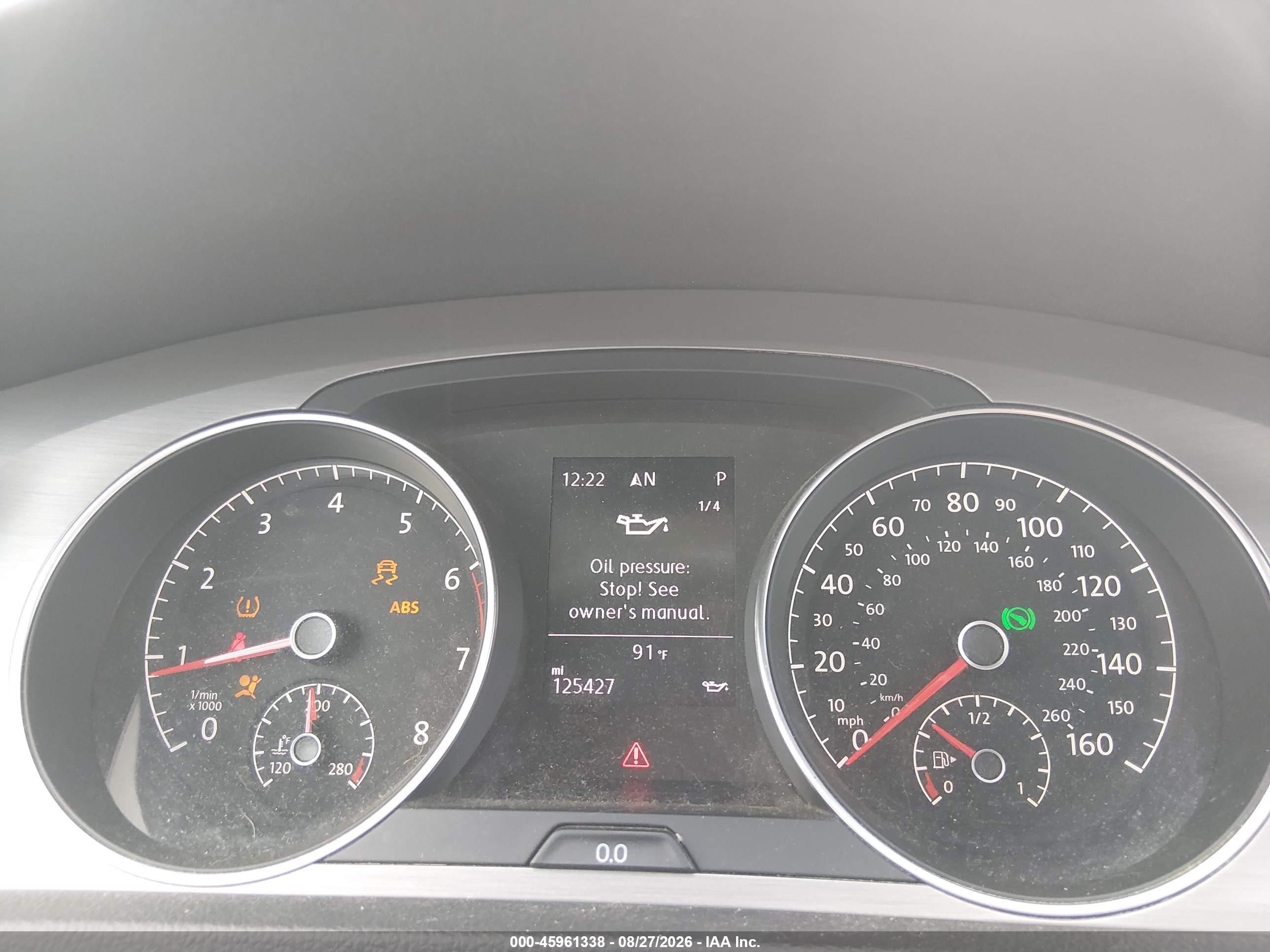 2015 Volkswagen Golf Tsi Se 4-door Gray vin: 3VW217AU8FM069277