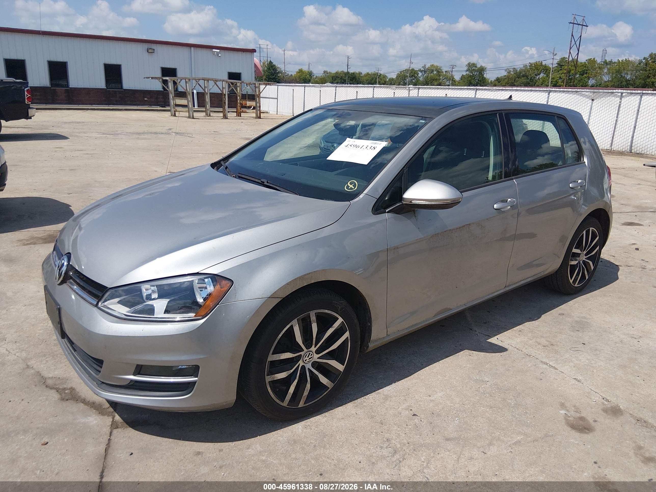 2015 Volkswagen Golf Tsi Se 4-door Gray vin: 3VW217AU8FM069277