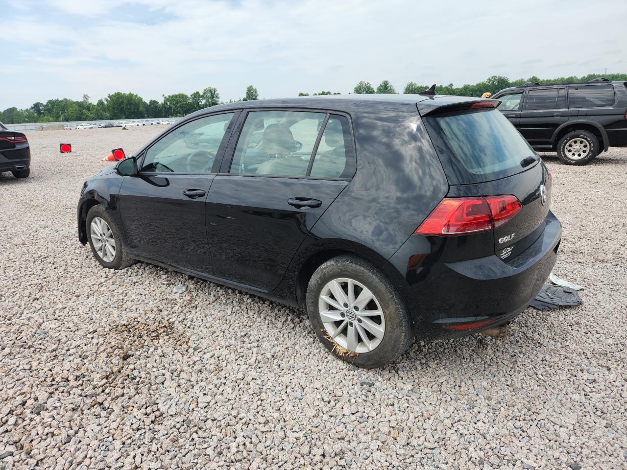 2015 Volkswagen Golf Черный vin: 3VW217AU8FM081963