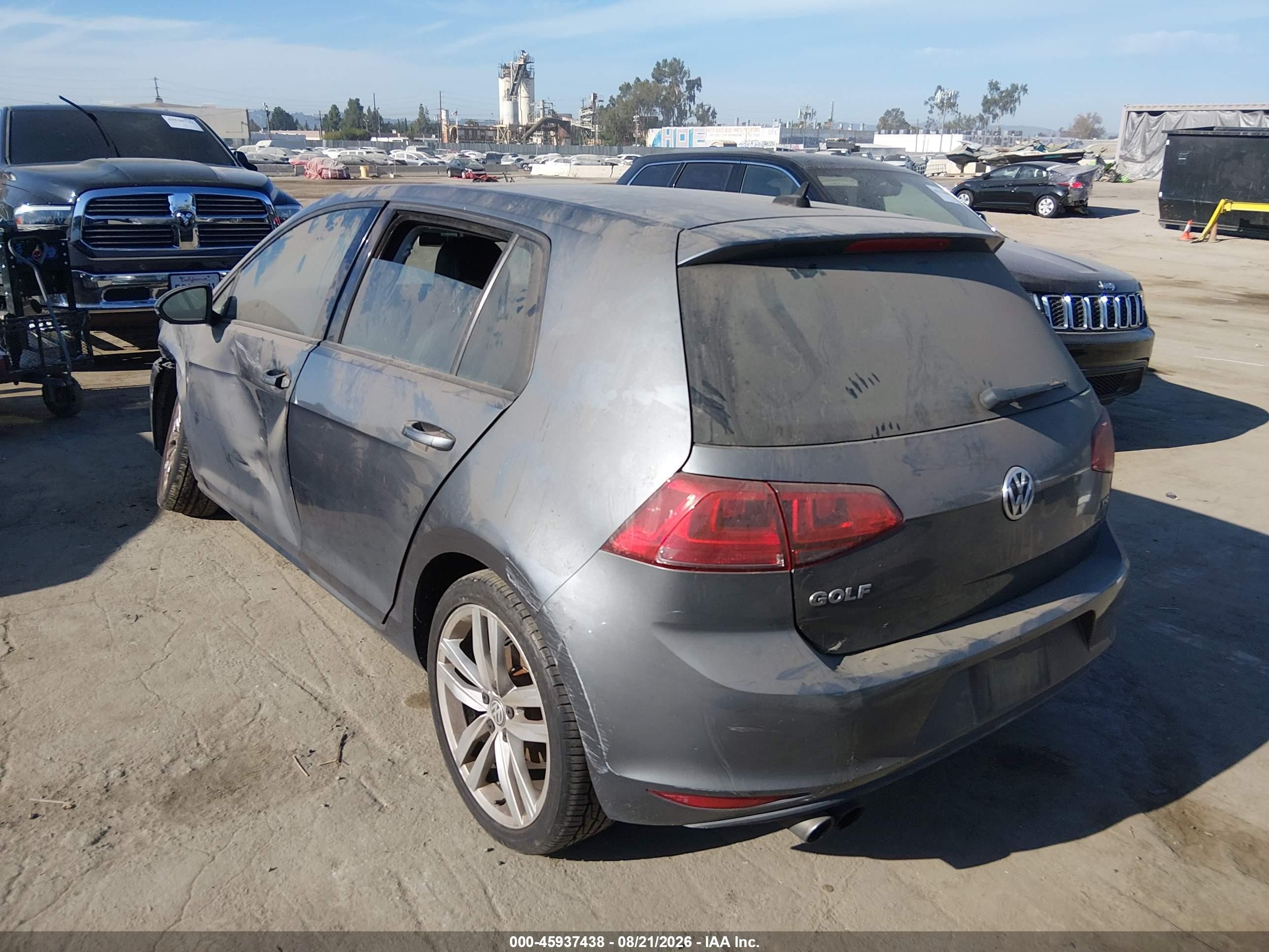 2015 Volkswagen Golf Tsi Sel 4-door Silver vin: 3VW217AU8FM083924