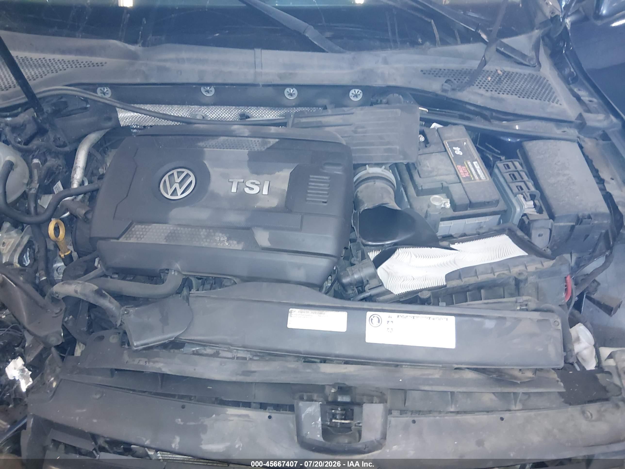 2015 Volkswagen Golf Tsi S 4-door Blue vin: 3VW217AU8FM087004