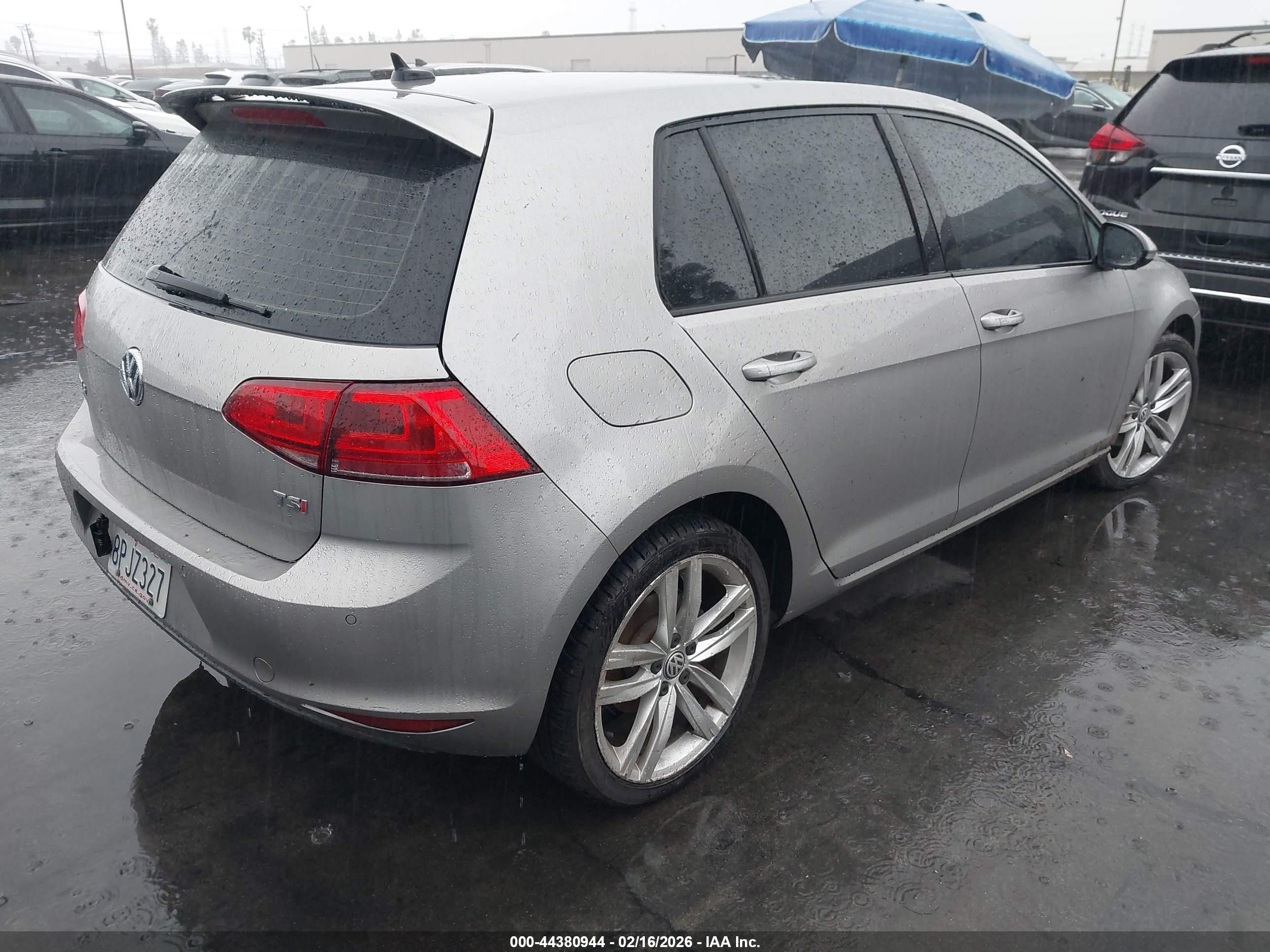 2015 Volkswagen Golf Tsi Sel 4-door Silver vin: 3VW217AU9FM095418