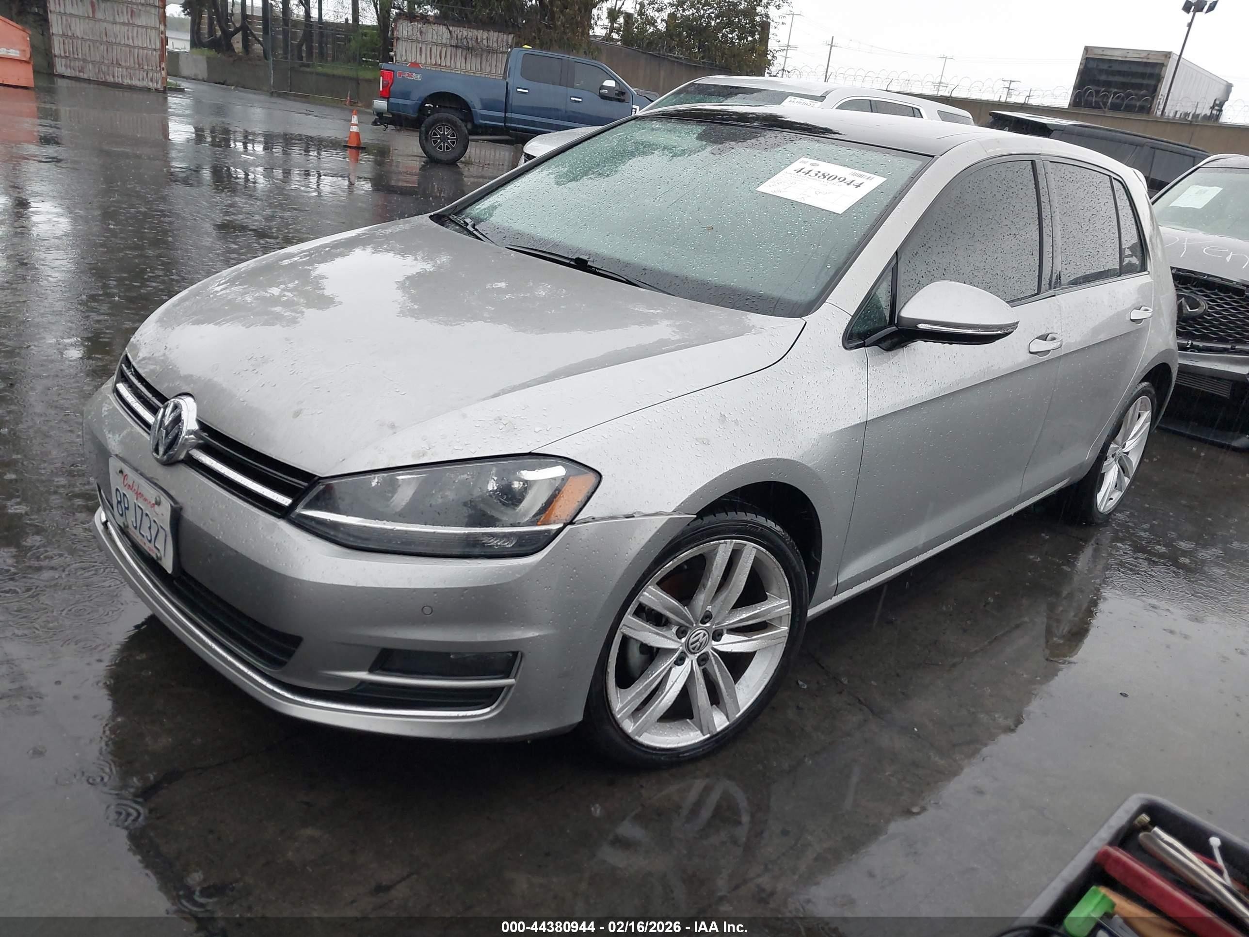 2015 Volkswagen Golf Tsi Sel 4-door Silver vin: 3VW217AU9FM095418