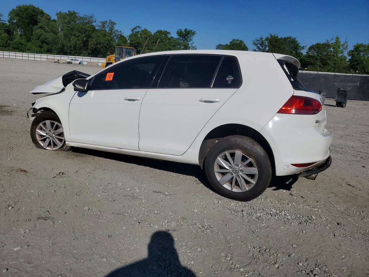 2015 Volkswagen Golf White vin: 3VW217AUXFM098456