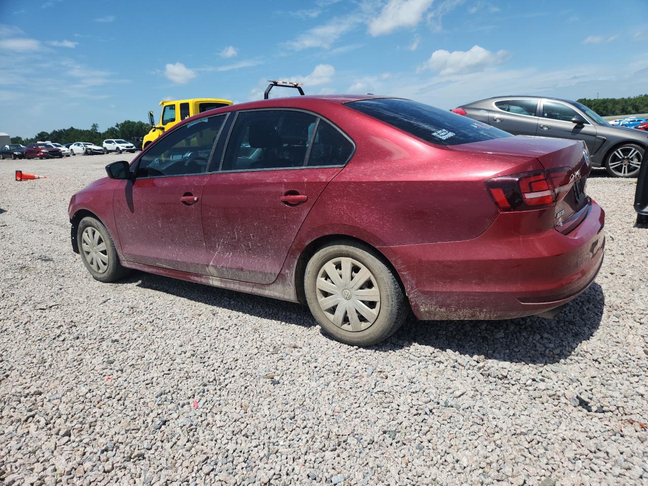 2016 Volkswagen Jetta S Burgundy vin: 3VW267AJ3GM314902