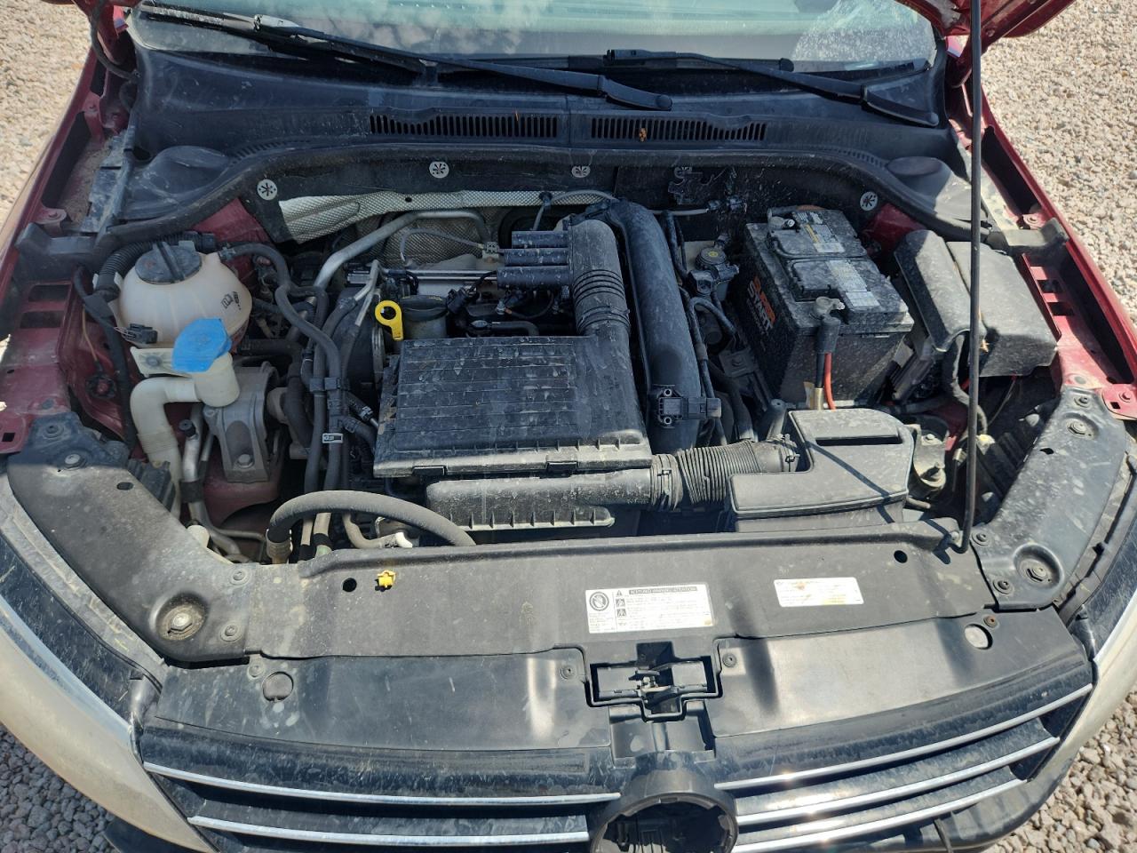 2016 Volkswagen Jetta S Burgundy vin: 3VW267AJ3GM314902