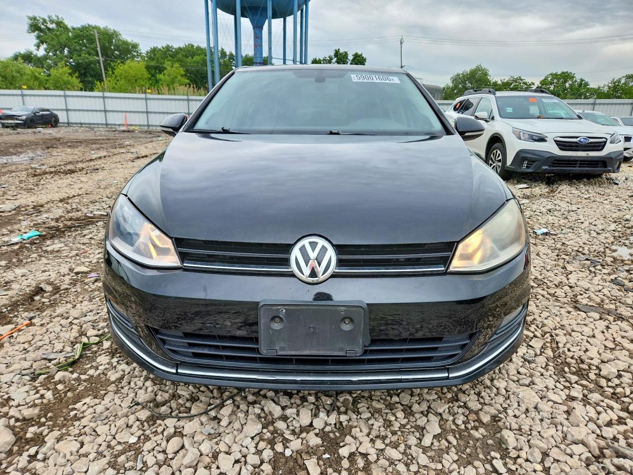 2015 Volkswagen Golf Tdi Black vin: 3VW2A7AU0FM012572