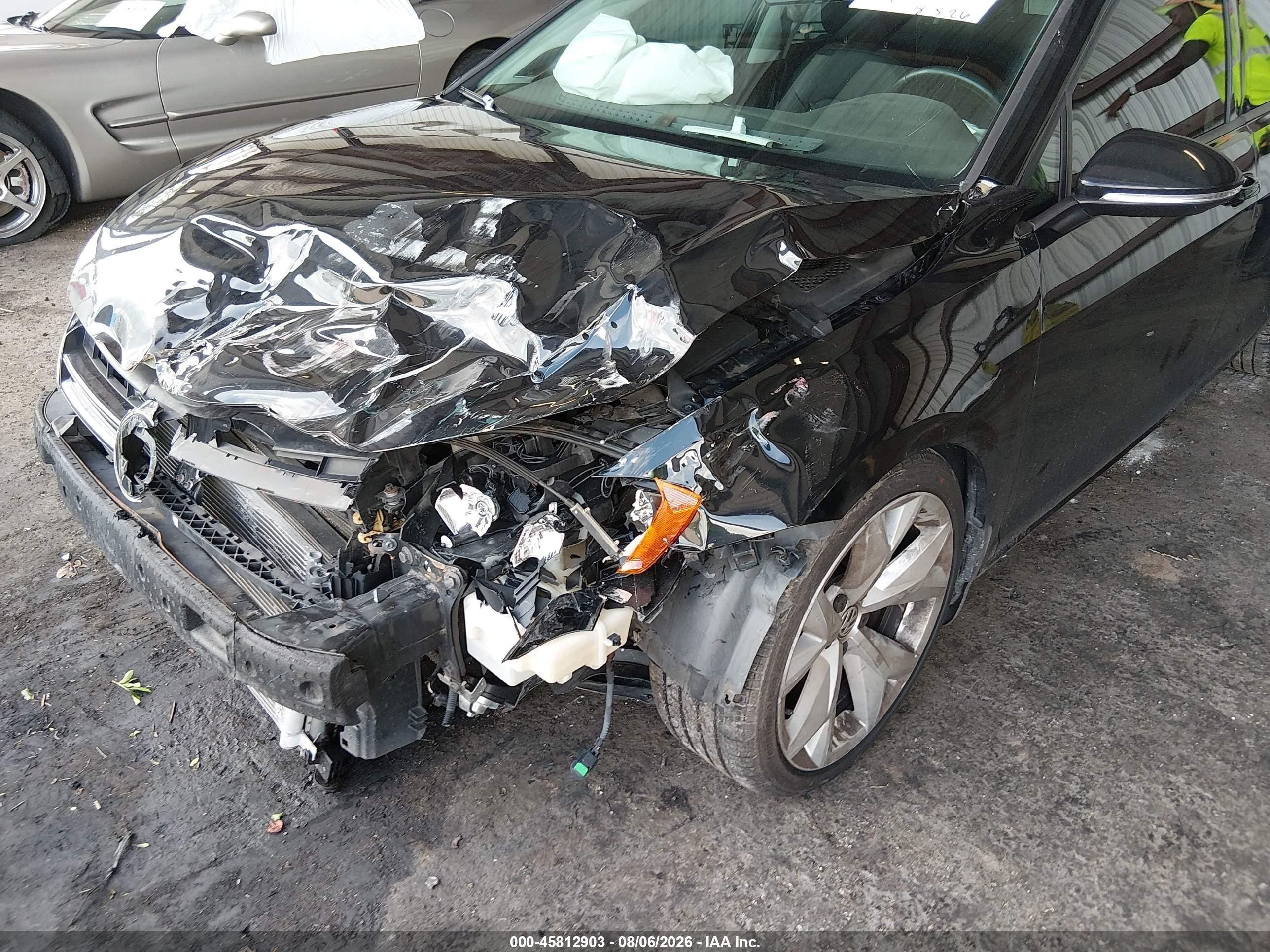 2015 Volkswagen Golf Tdi Sel 4-door Черный vin: 3VW2A7AU0FM012684