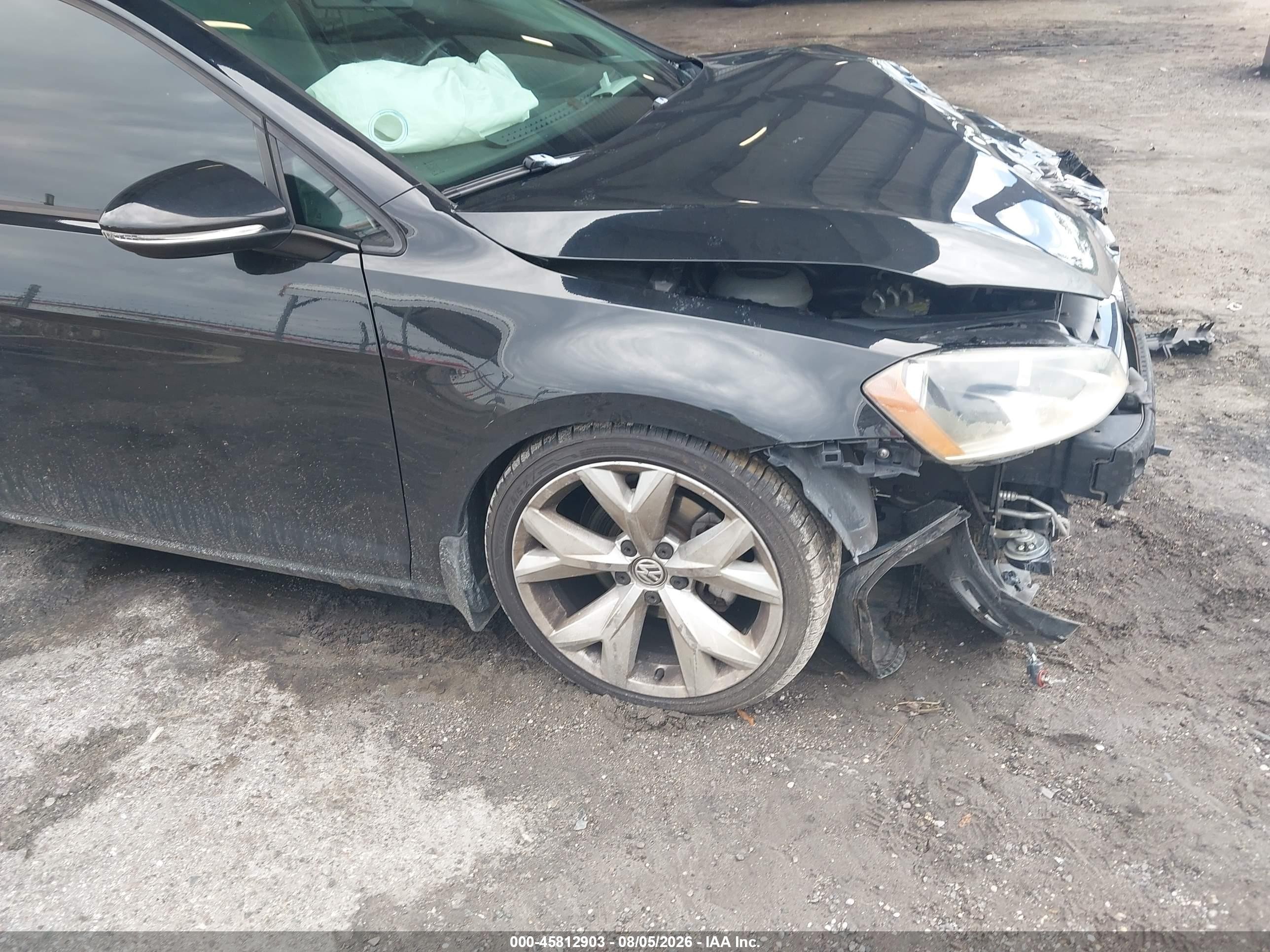 2015 Volkswagen Golf Tdi Sel 4-door Черный vin: 3VW2A7AU0FM012684