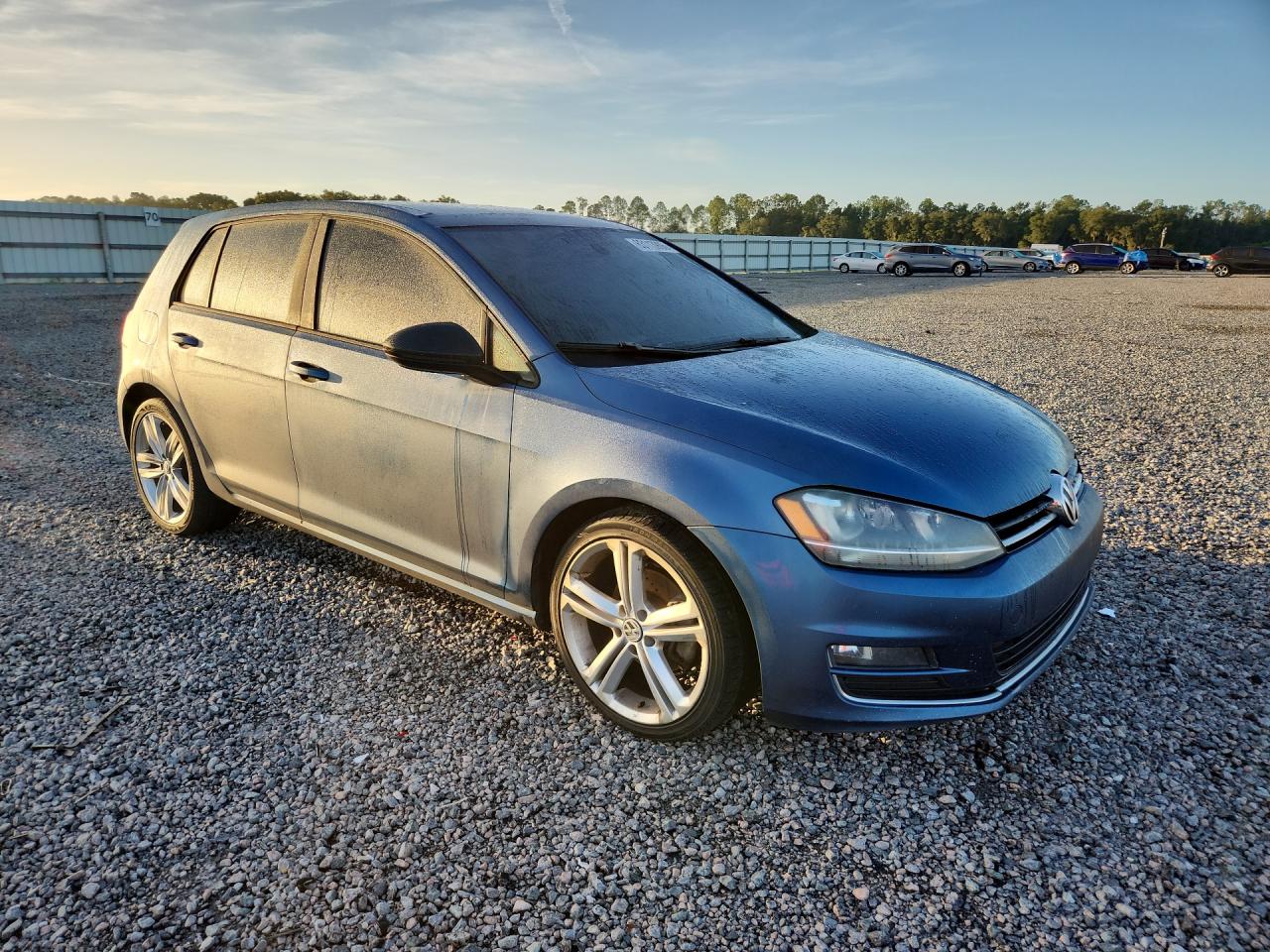 2015 Volkswagen Golf Tdi Blue vin: 3VW2A7AU0FM029887